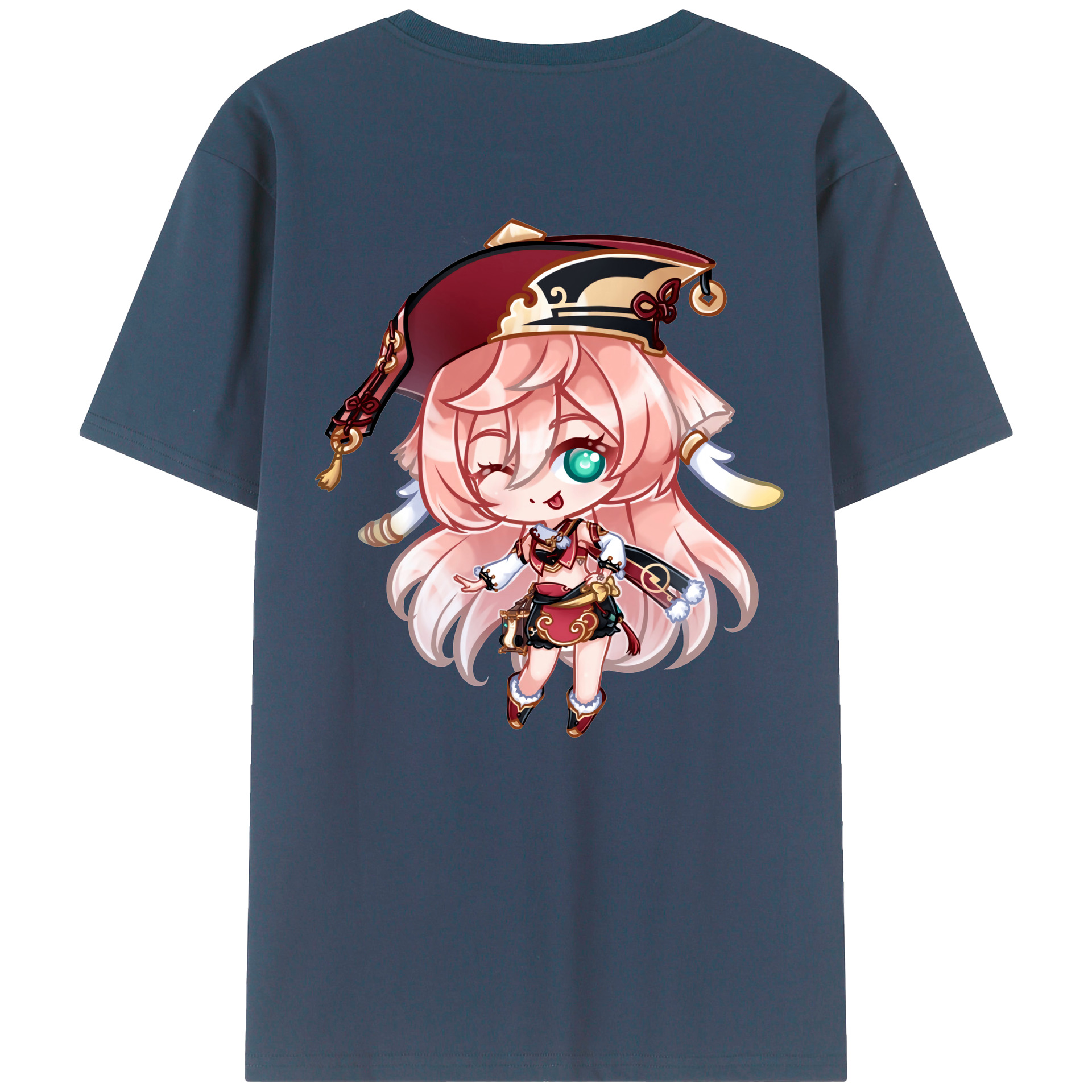 げんし神 ヤンフェイ genshin Yanfei レディース半袖Tシャツ(バックプリント)