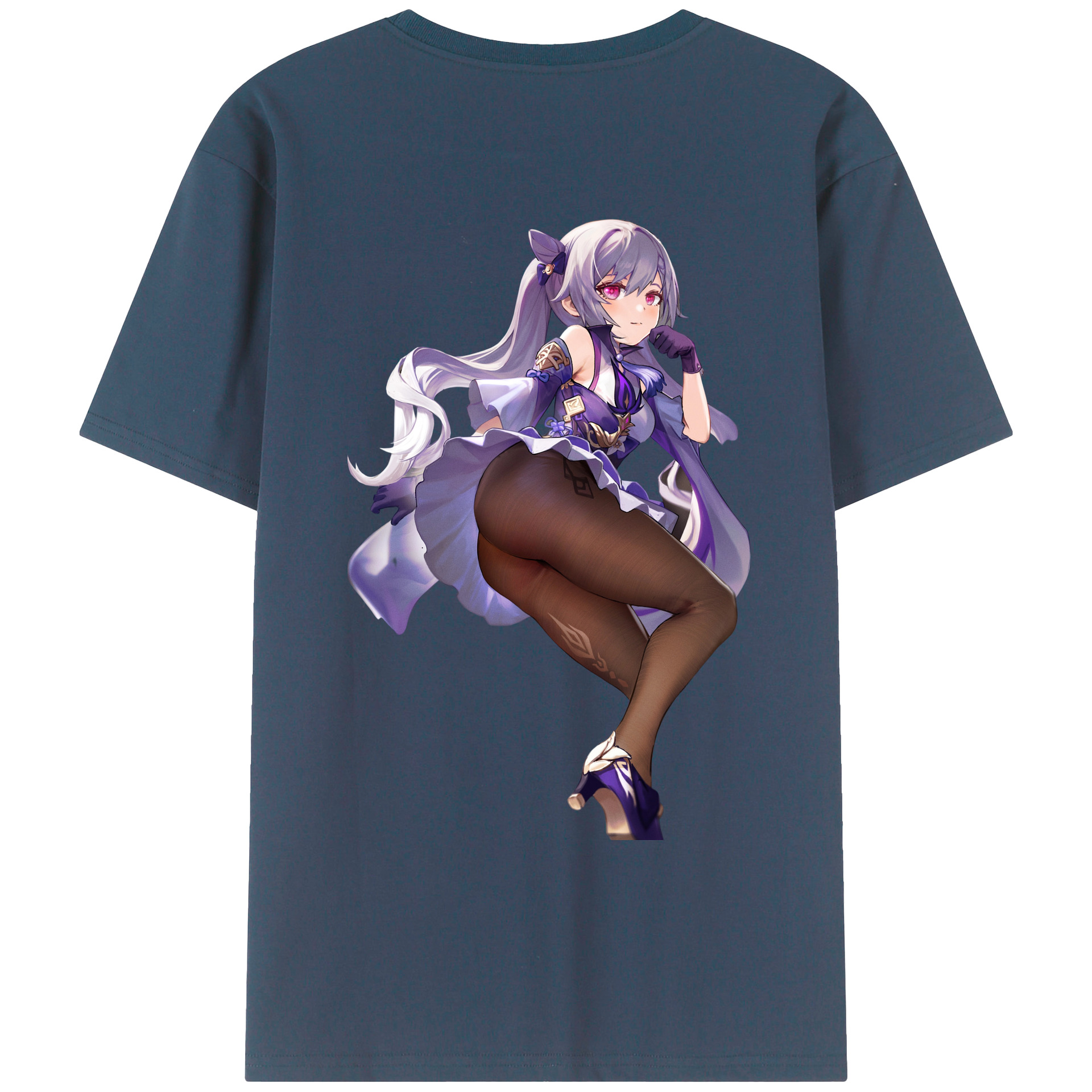 げんし神 刻晴 こくせい genshin Kokusei レディース半袖Tシャツ(バックプリント)