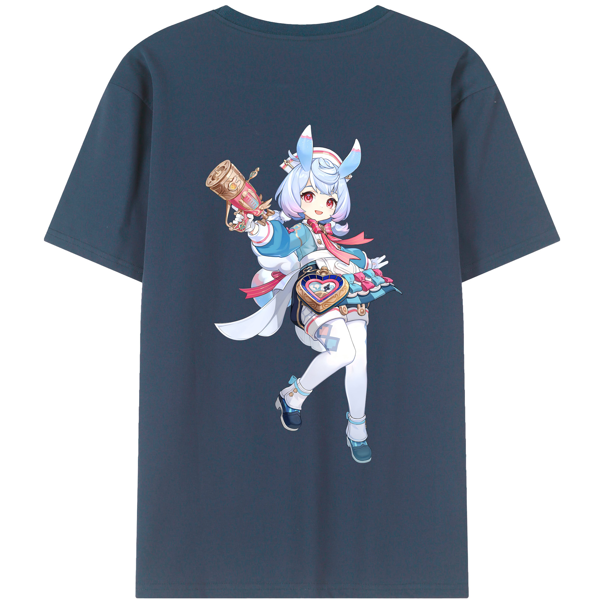 げんし神 シゲウィン genshin Shigewin レディース半袖Tシャツ(バックプリント)