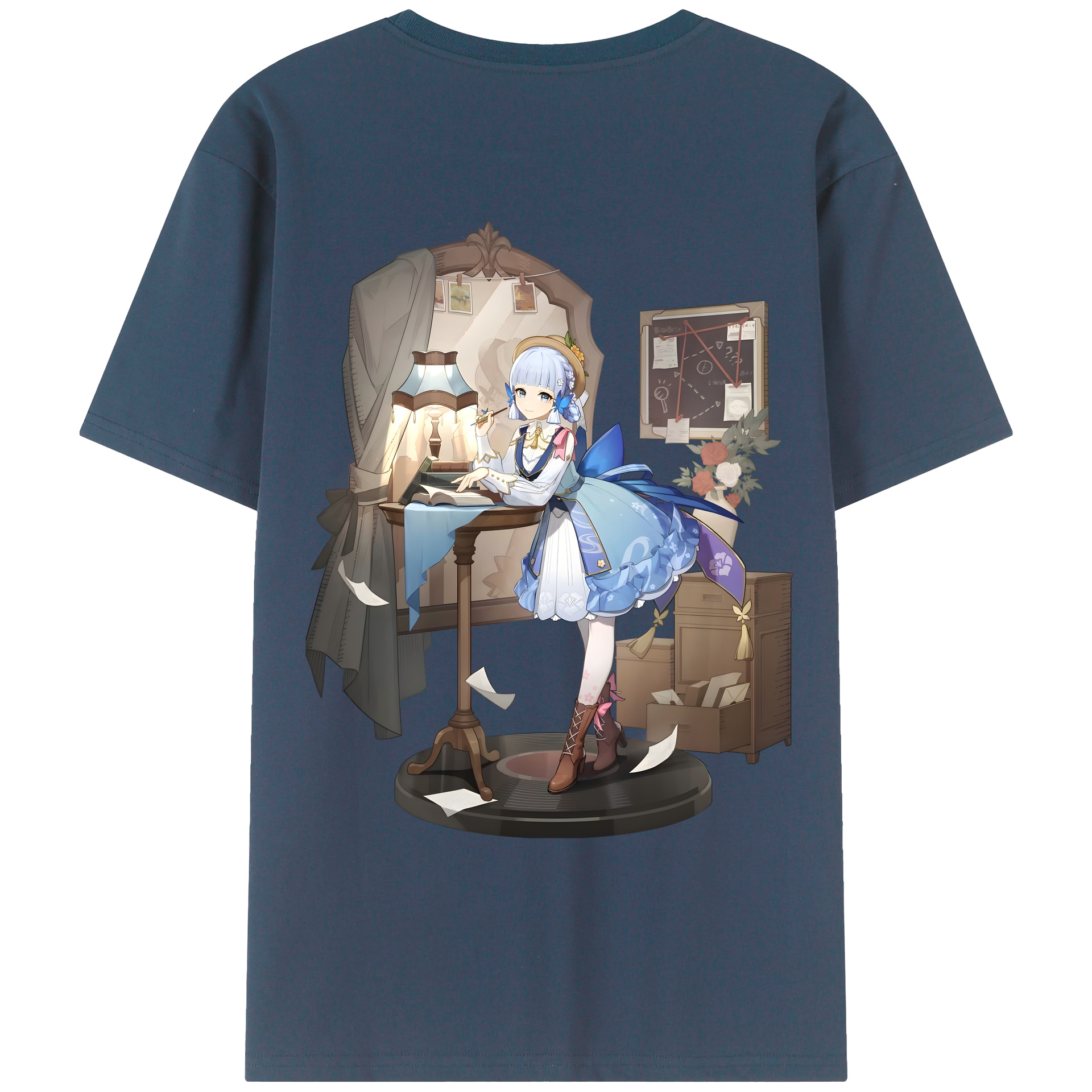 げんし神 神里綾華 神宮寺レン genshin Kamimiya Ren レディース半袖Tシャツ(バックプリント)
