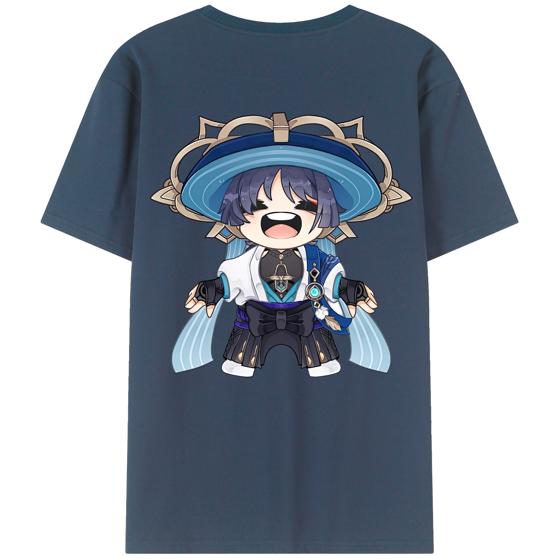 げんし神 さんペい genshin Sanpei レディース半袖Tシャツ(バックプリント)