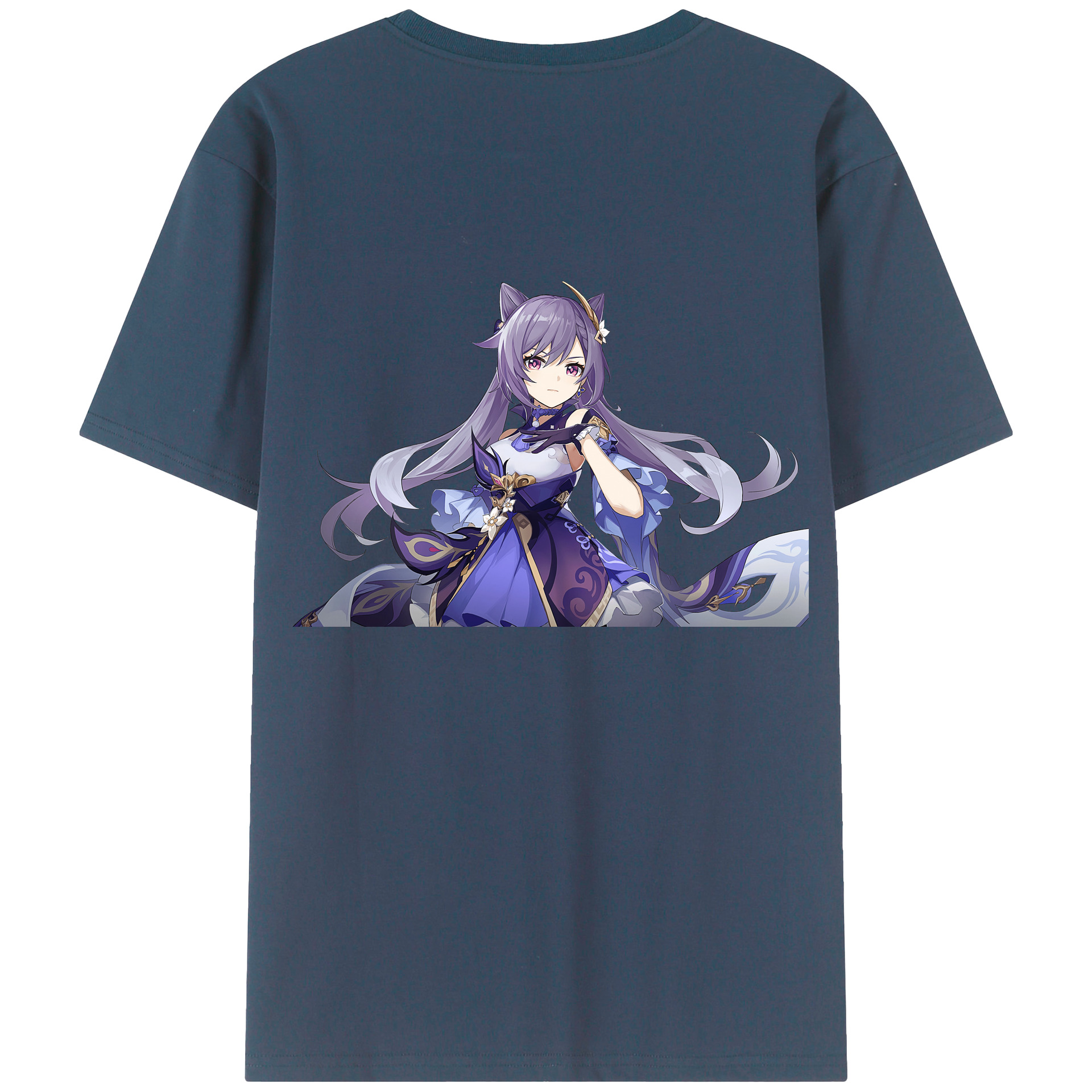げんし神 刻晴 こくせい genshin Kokusei レディース半袖Tシャツ(バックプリント)