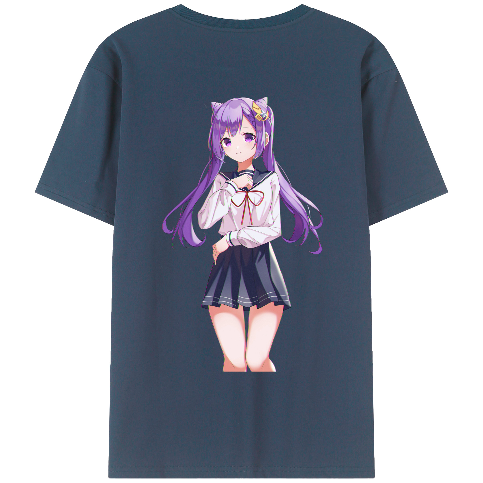 げんし神 刻晴 こくせい genshin Kokusei レディース半袖Tシャツ(バックプリント)