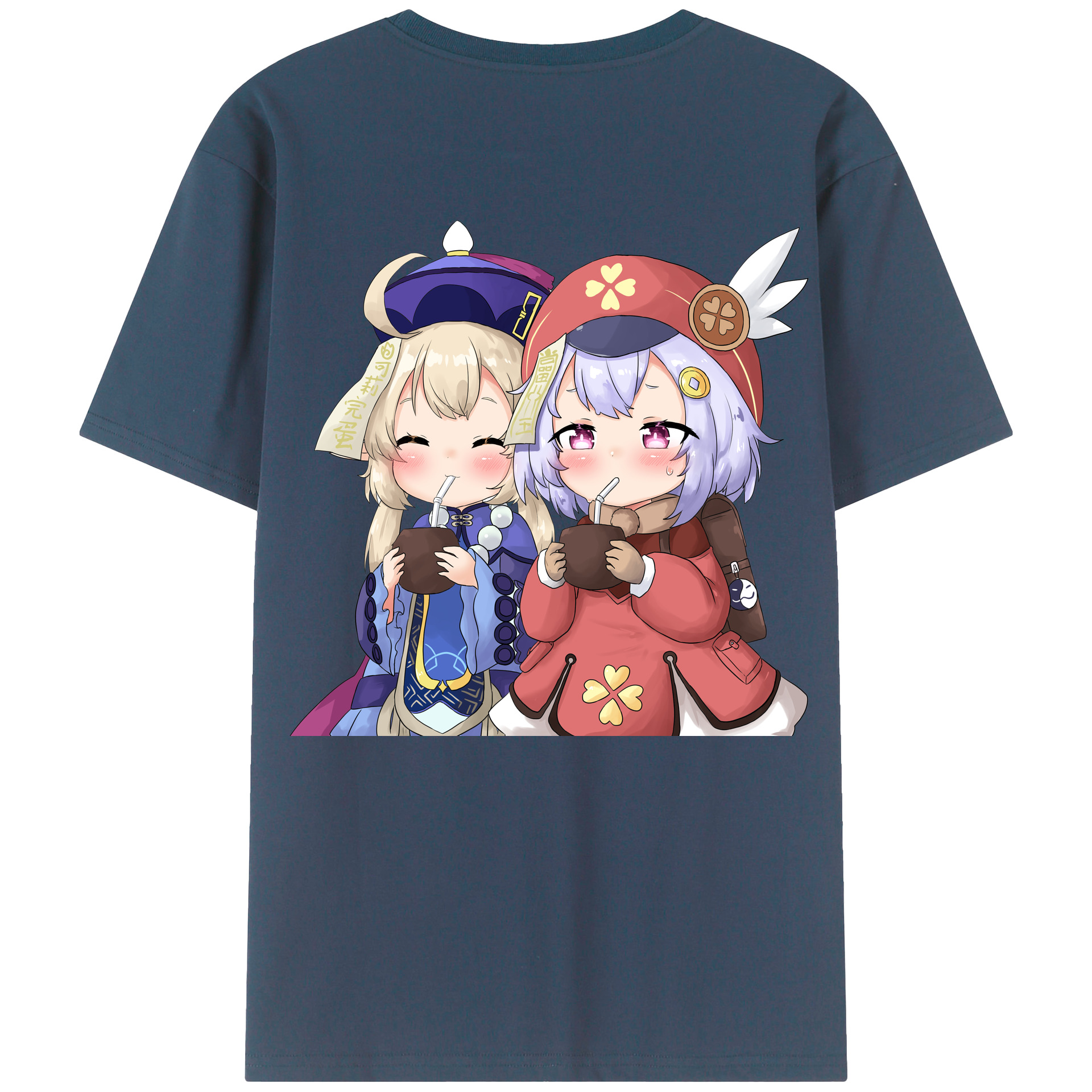 げんし神 七七 なな  genshin Nana レディース半袖Tシャツ(バックプリント)