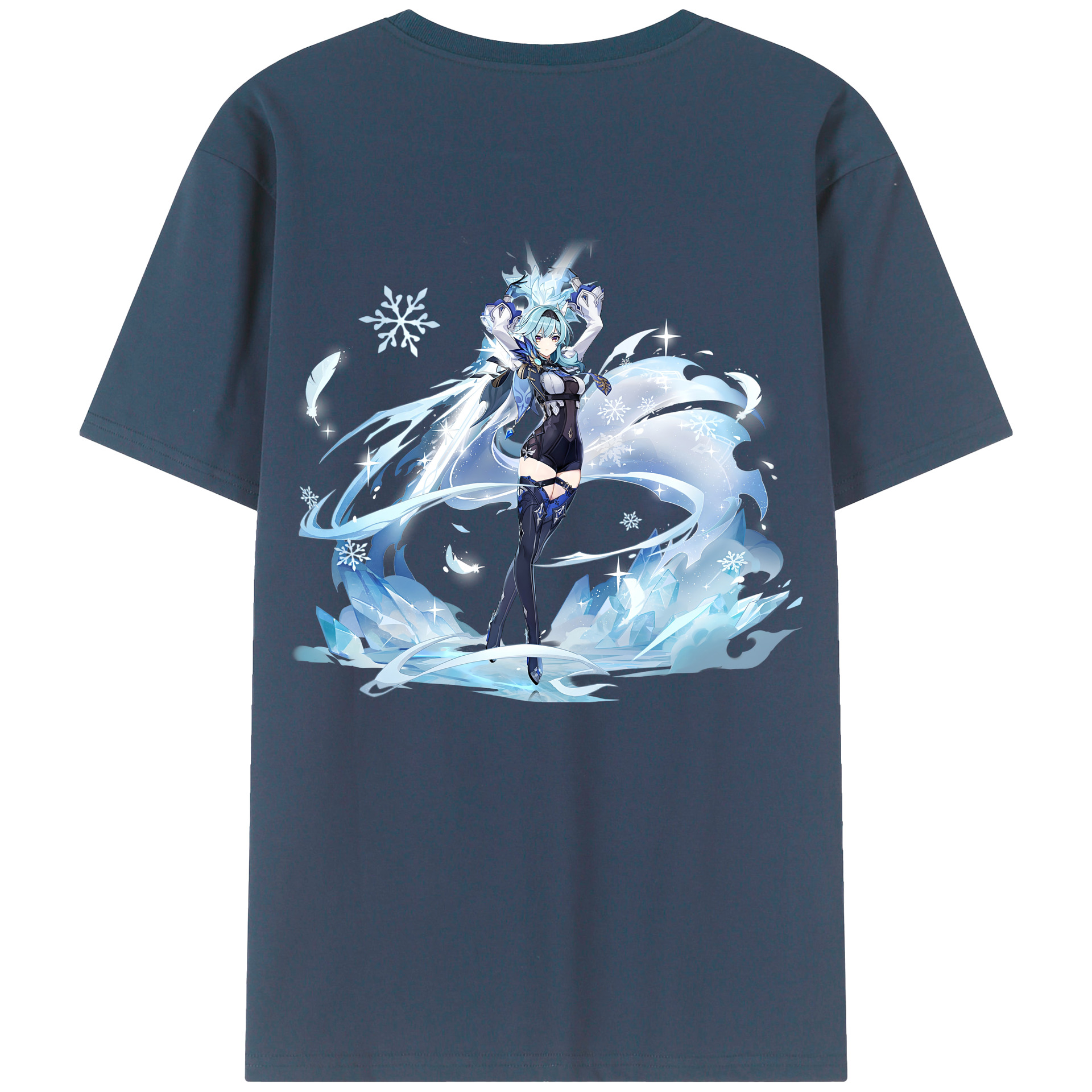 げんし神 优菈 ゆうら genshin Yūra レディース半袖Tシャツ(バックプリント)