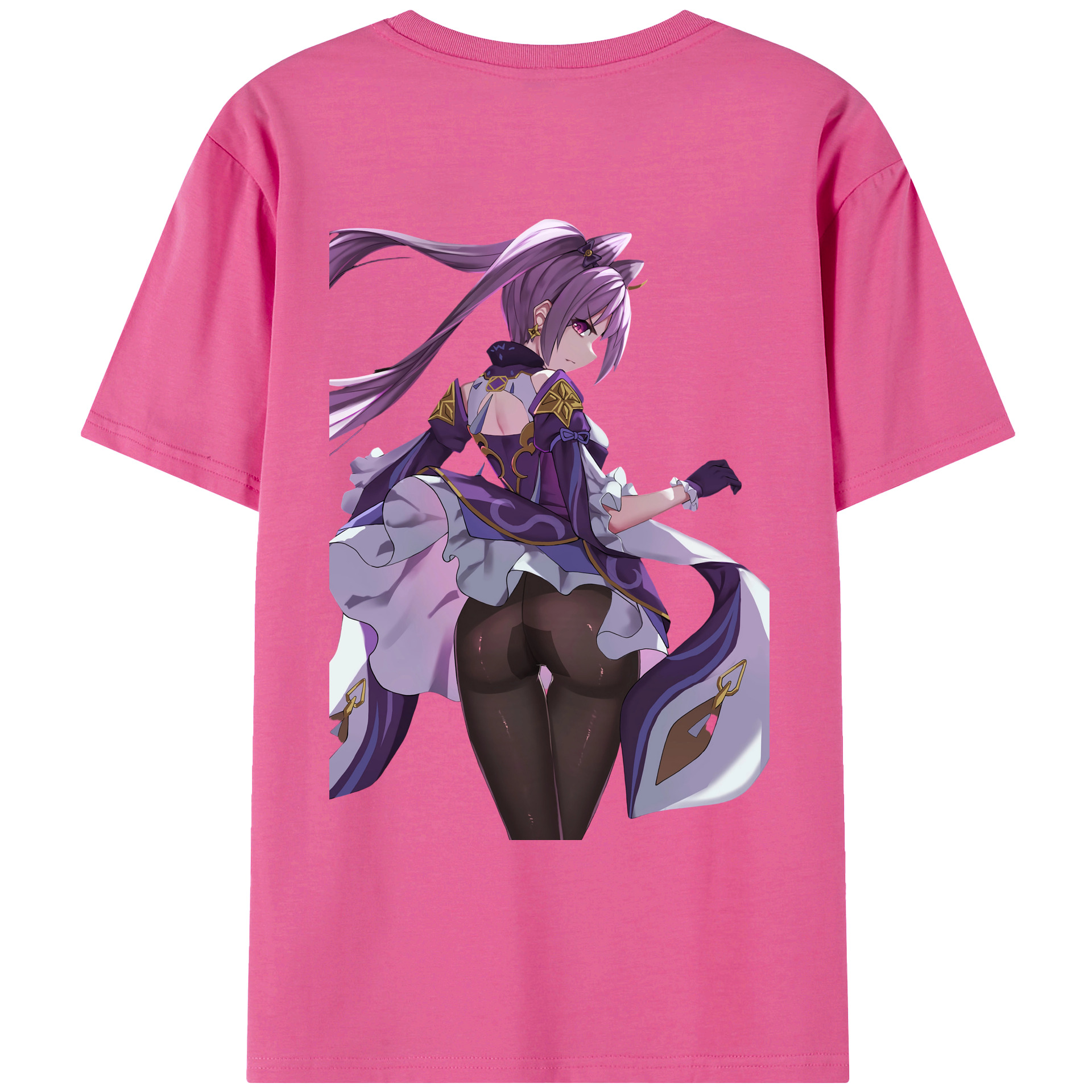 げんし神 刻晴 こくせい genshin Kokusei レディース半袖Tシャツ(バックプリント)