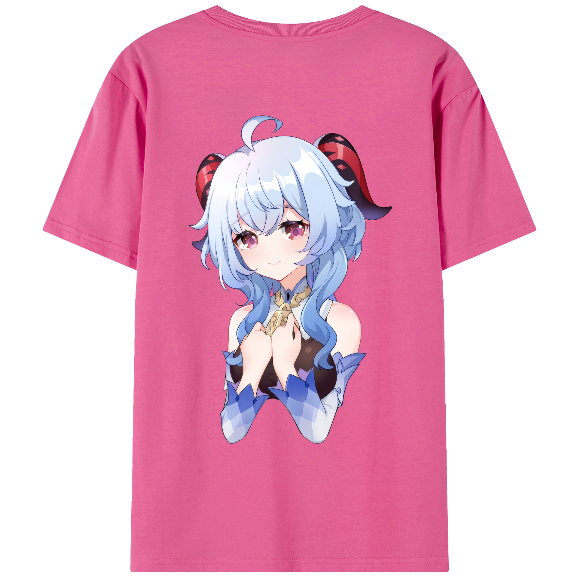 げんし神 甘雨 かんう genshin Ganyu レディース半袖Tシャツ(バックプリント)
