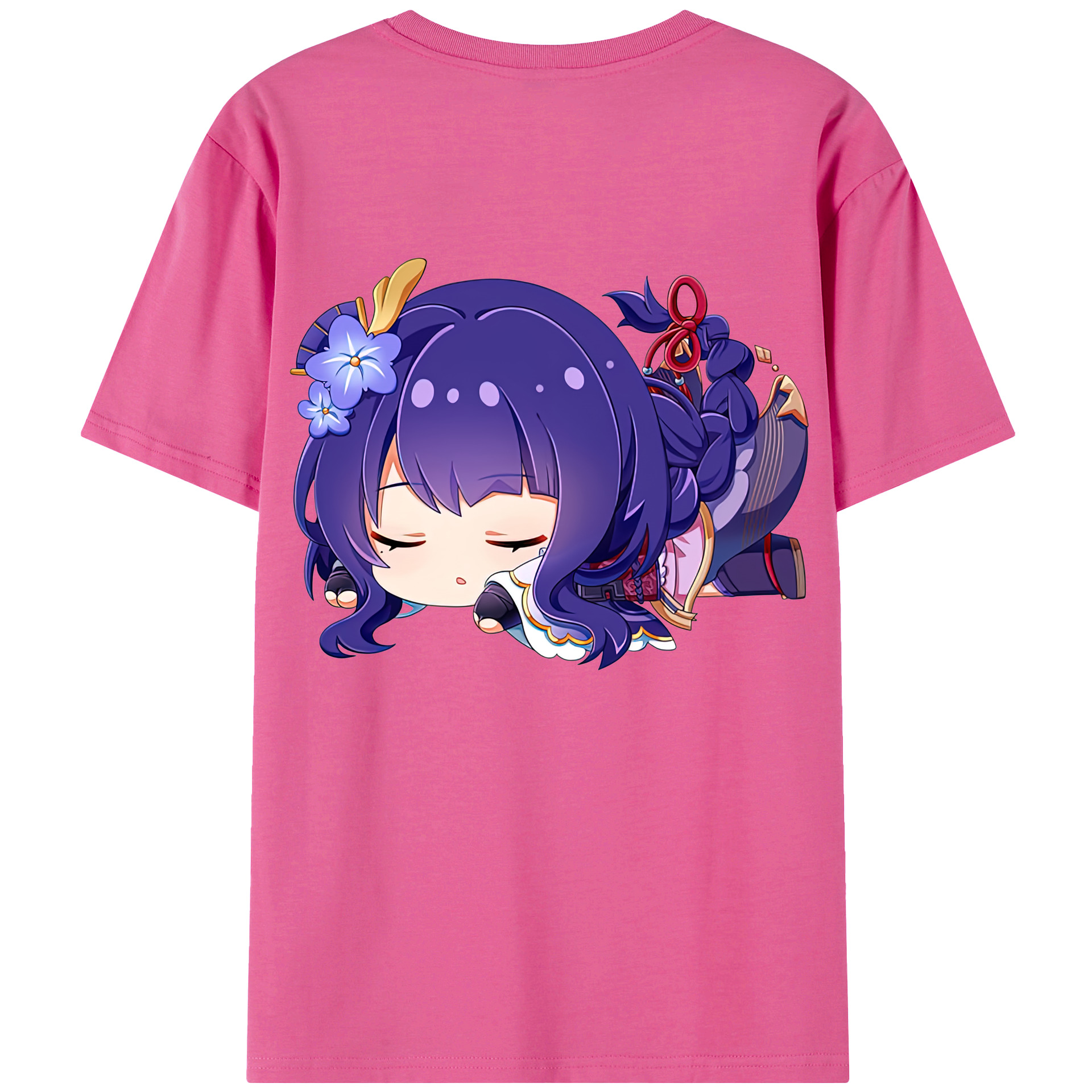 げんし神 雷電将軍 らいでんしょうぐん genshin Raiden Shogun レディース半袖Tシャツ(バックプリント)