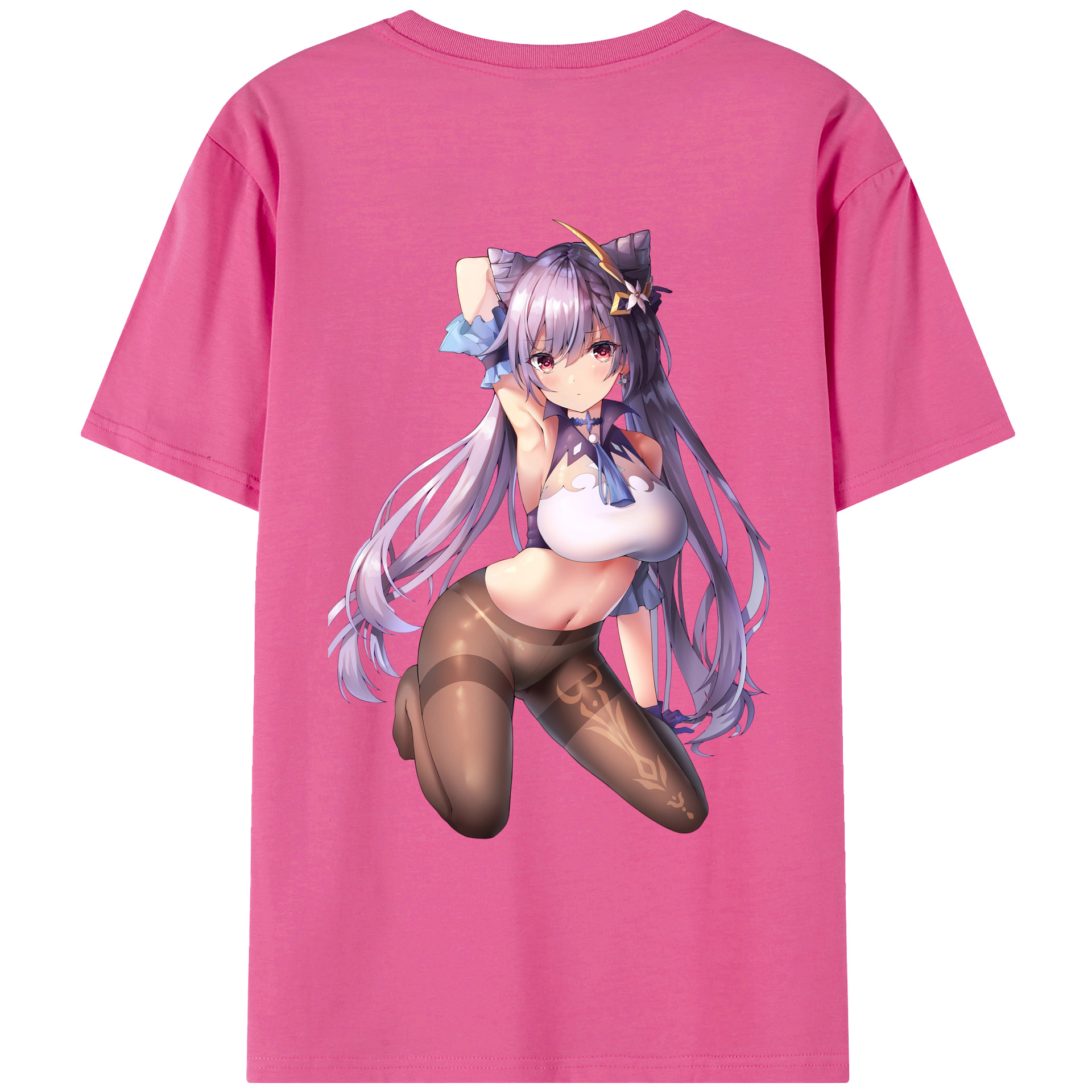 げんし神 刻晴 こくせい genshin Kokusei レディース半袖Tシャツ(バックプリント)