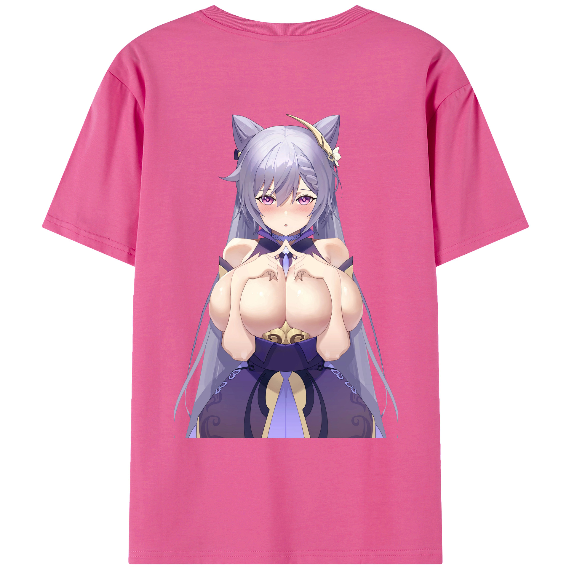 げんし神 刻晴 こくせい genshin Kokusei レディース半袖Tシャツ(バックプリント)