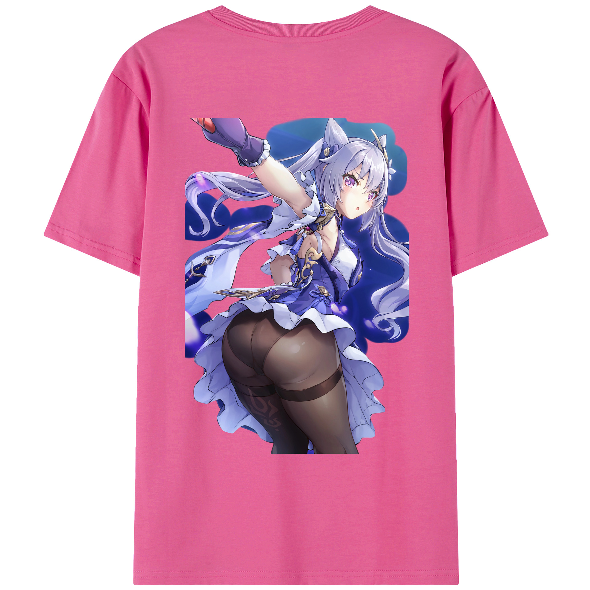 げんし神 刻晴 こくせい genshin Kokusei レディース半袖Tシャツ(バックプリント)