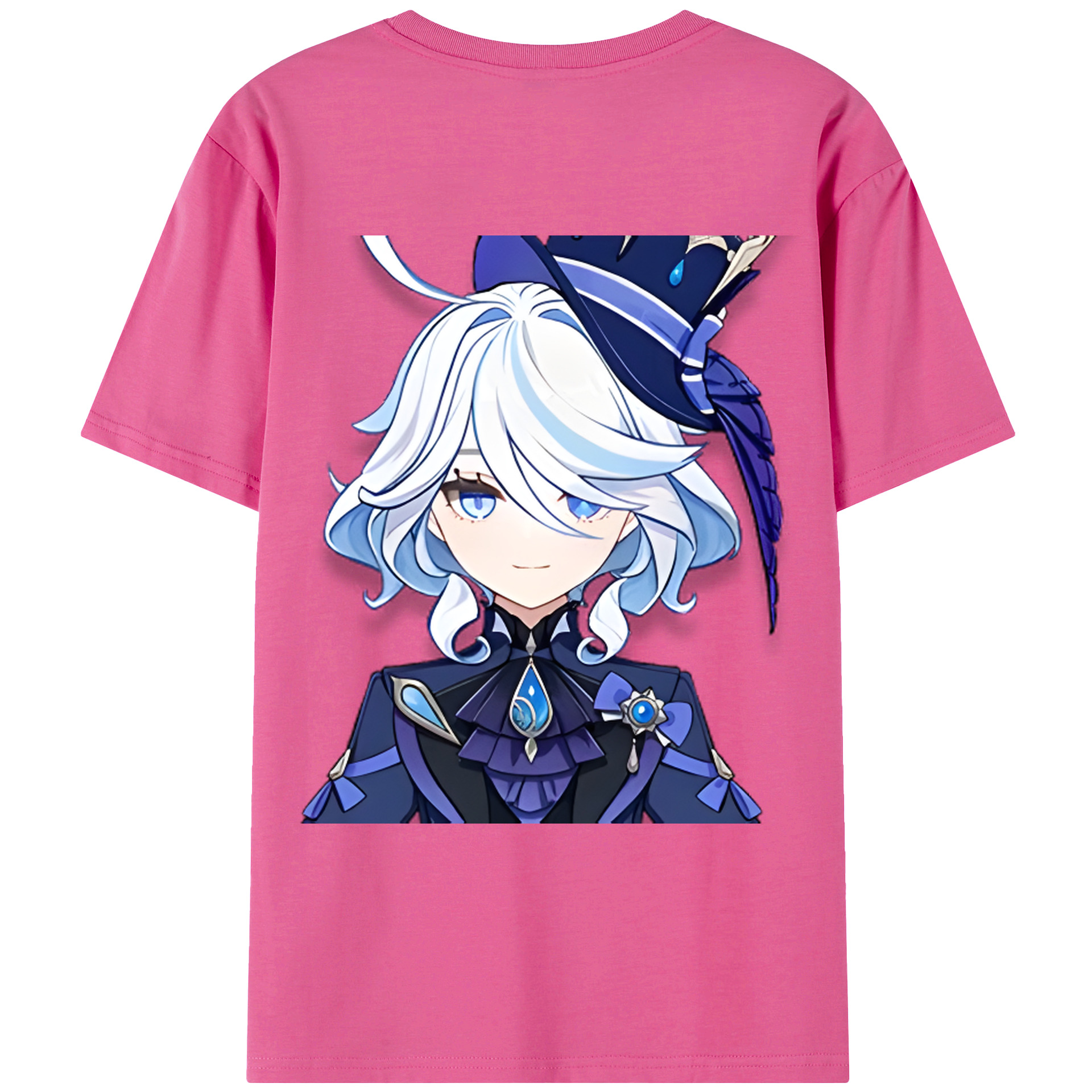 げんし神 フリーナ genshin Furina レディース半袖Tシャツ(バックプリント)