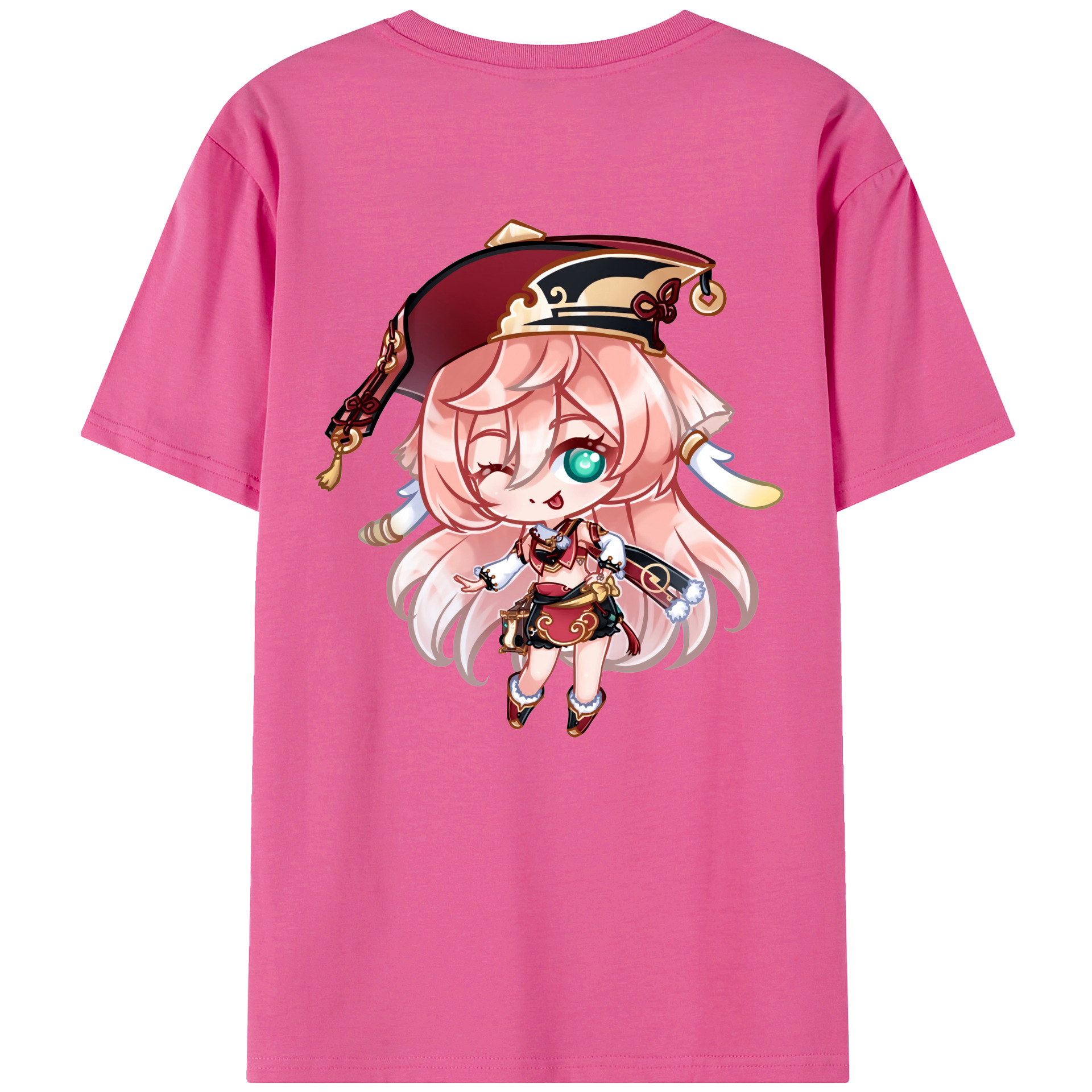 げんし神 ヤンフェイ genshin Yanfei レディース半袖Tシャツ(バックプリント)