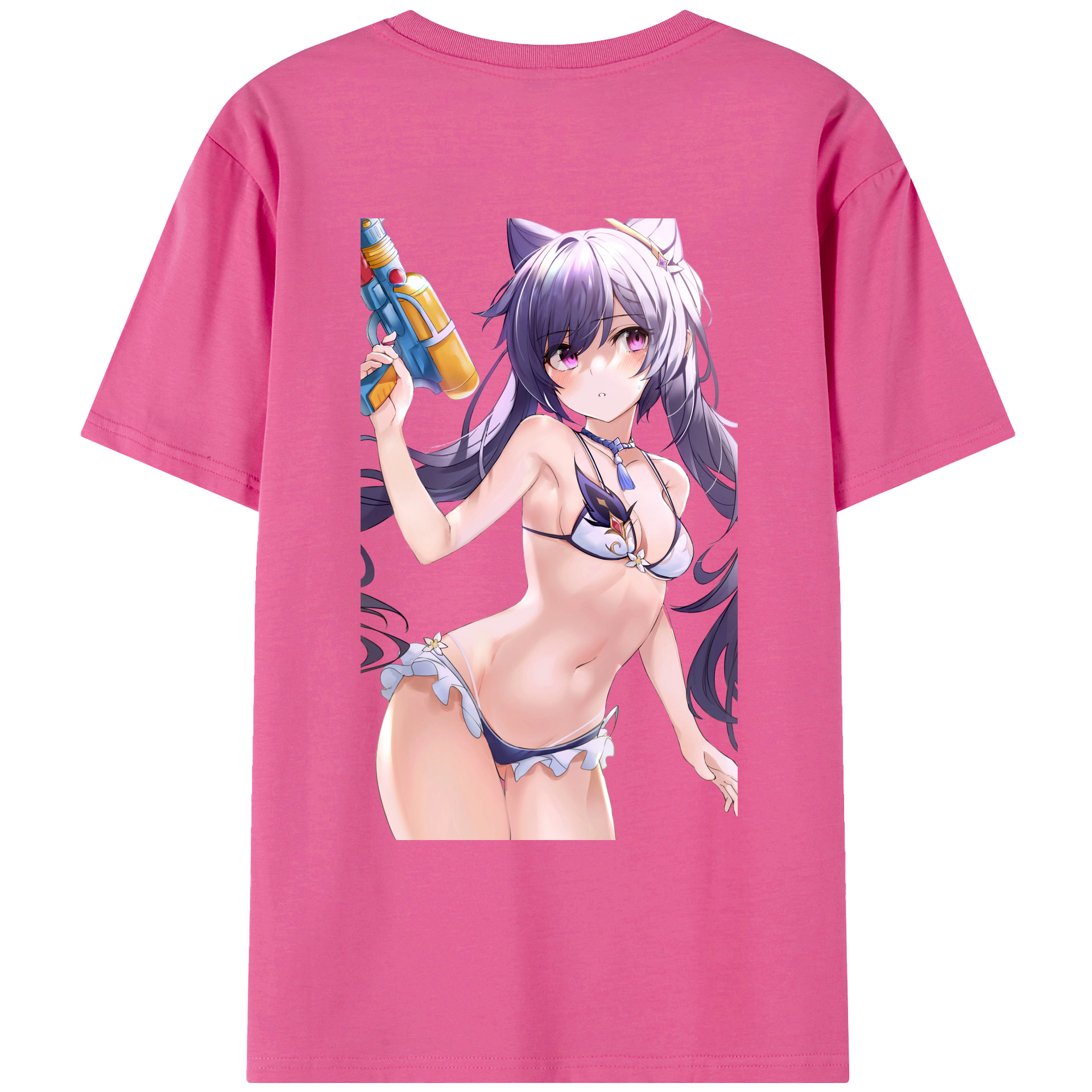 げんし神 刻晴 こくせい genshin Kokusei レディース半袖Tシャツ(バックプリント)