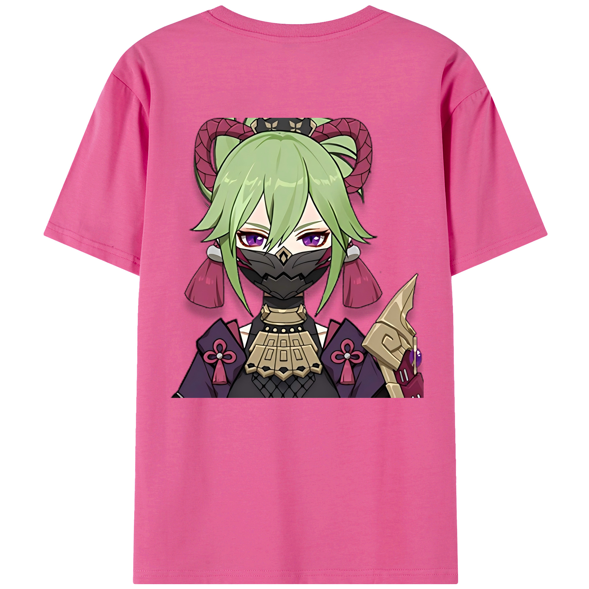 げんし神  久岐忍 くき しのぶ genshin Kuki Shinobu レディース半袖Tシャツ(バックプリント)