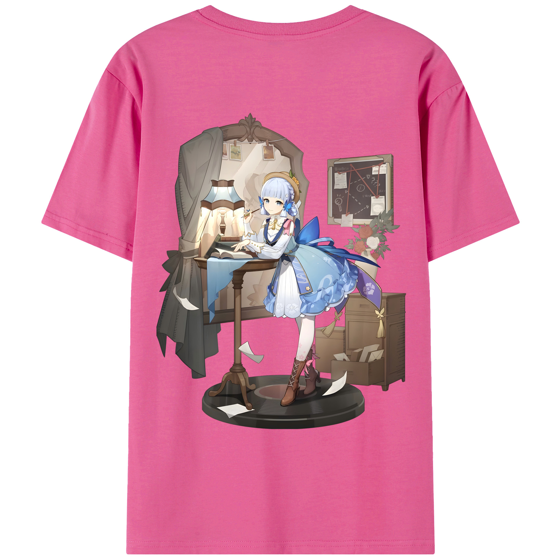 げんし神 神里綾華 神宮寺レン genshin Kamimiya Ren レディース半袖Tシャツ(バックプリント)