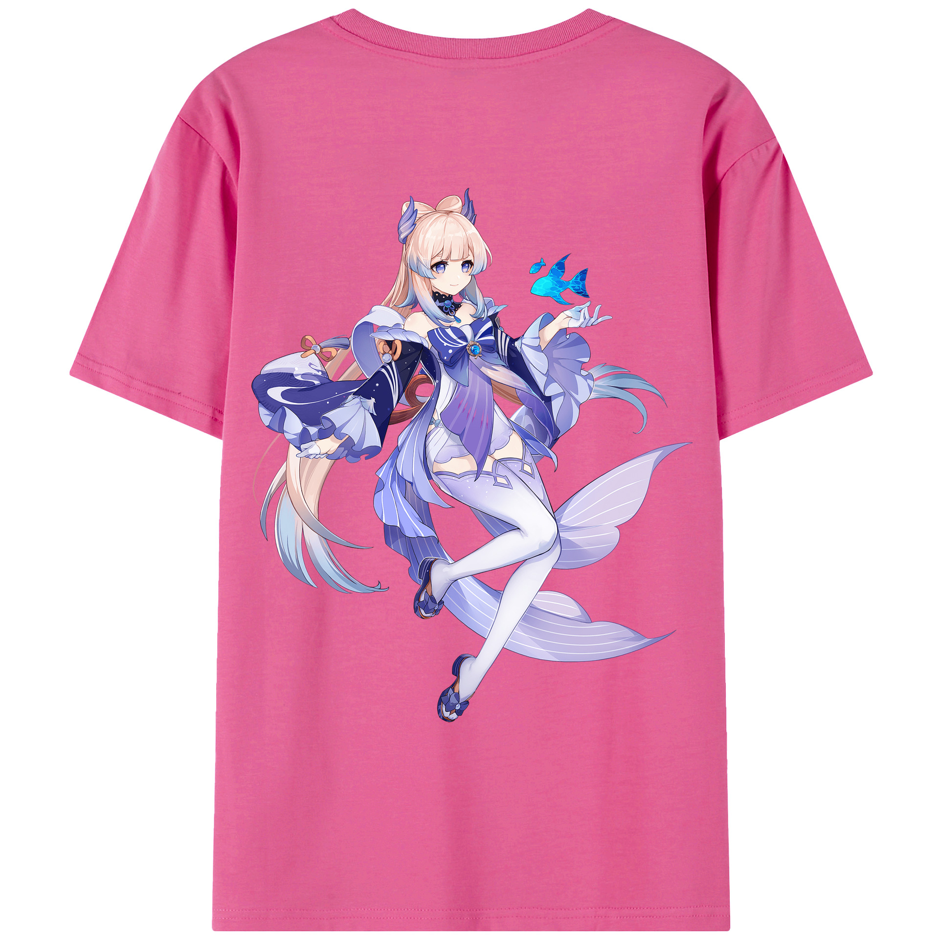 げんし神 珊瑚宮心海 サンゴノミヤ・ココミ genshin Sangonomiya Kokomi レディース半袖Tシャツ(バックプリント)