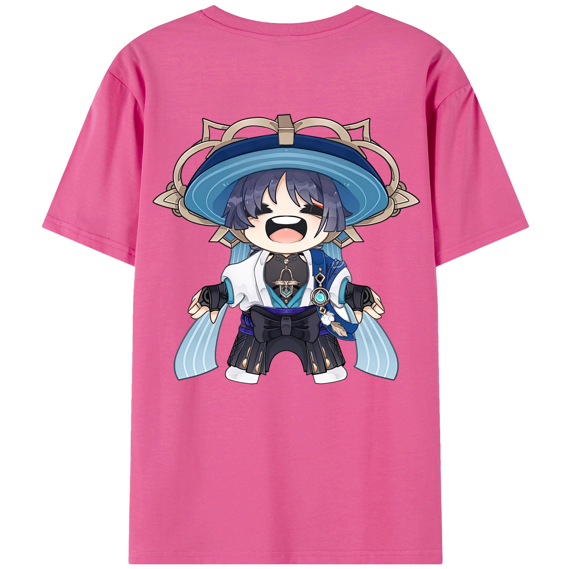 げんし神 さんペい genshin Sanpei レディース半袖Tシャツ(バックプリント)