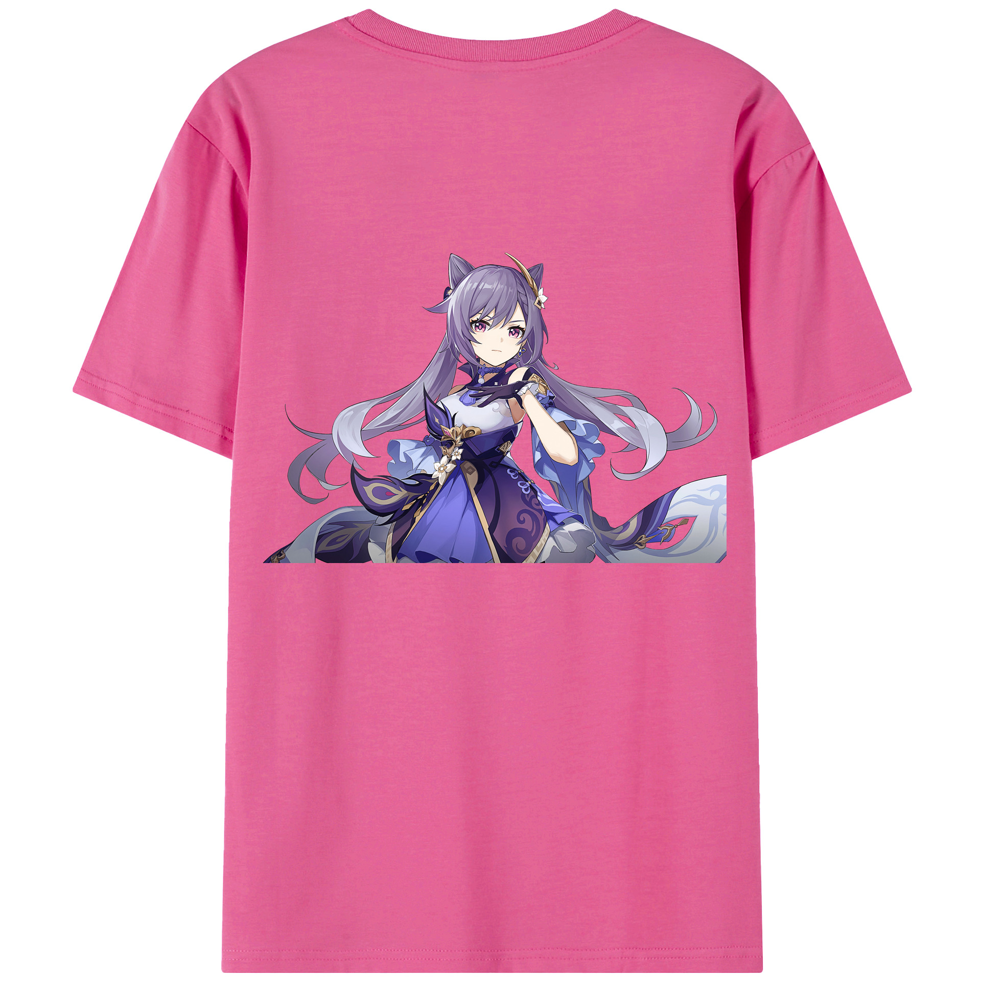 げんし神 刻晴 こくせい genshin Kokusei レディース半袖Tシャツ(バックプリント)