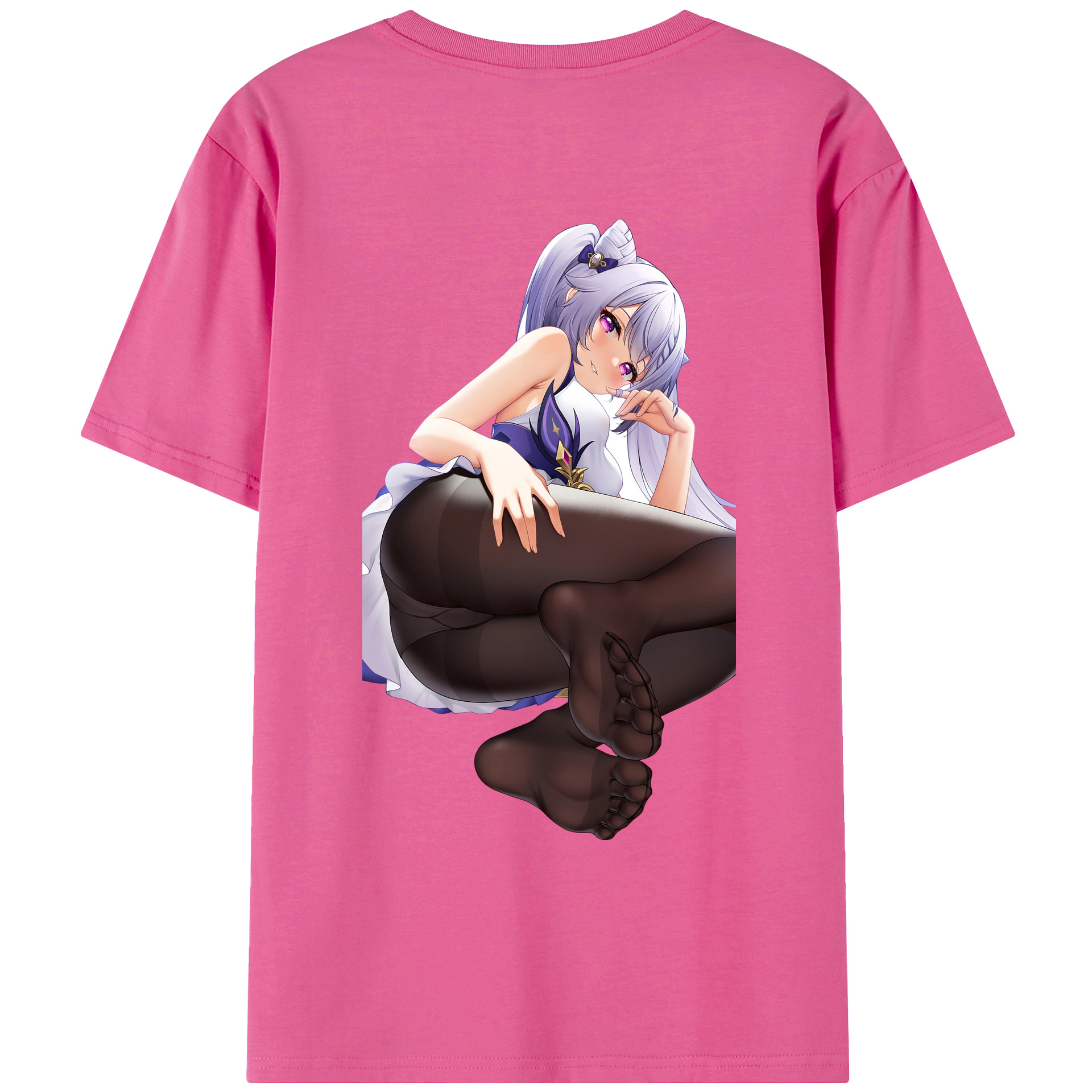 げんし神 刻晴 こくせい genshin Kokusei レディース半袖Tシャツ(バックプリント)