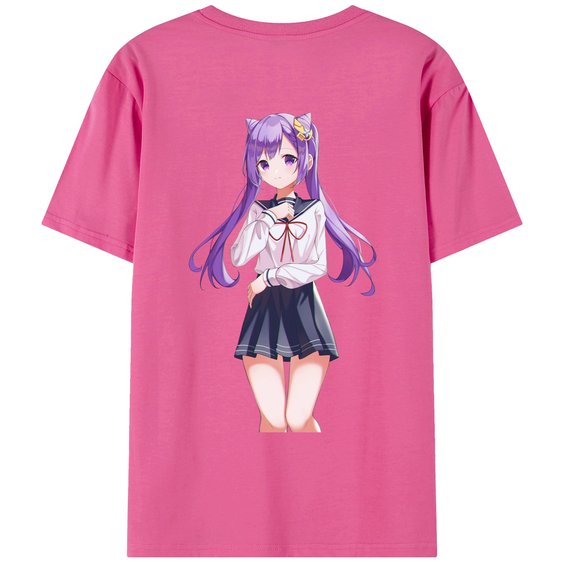げんし神 刻晴 こくせい genshin Kokusei レディース半袖Tシャツ(バックプリント)