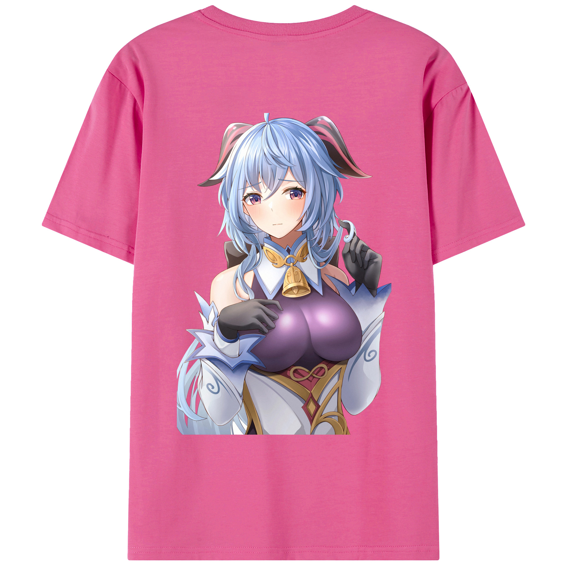 げんし神 甘雨 かんう genshin Ganyu レディース半袖Tシャツ(バックプリント)