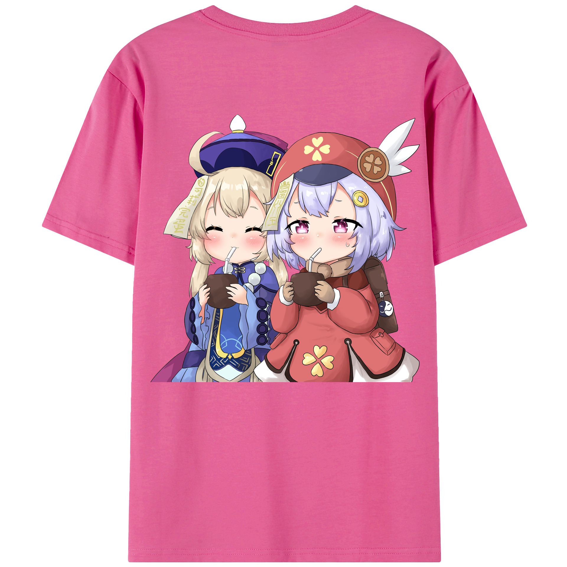 げんし神 七七 なな  genshin Nana レディース半袖Tシャツ(バックプリント)