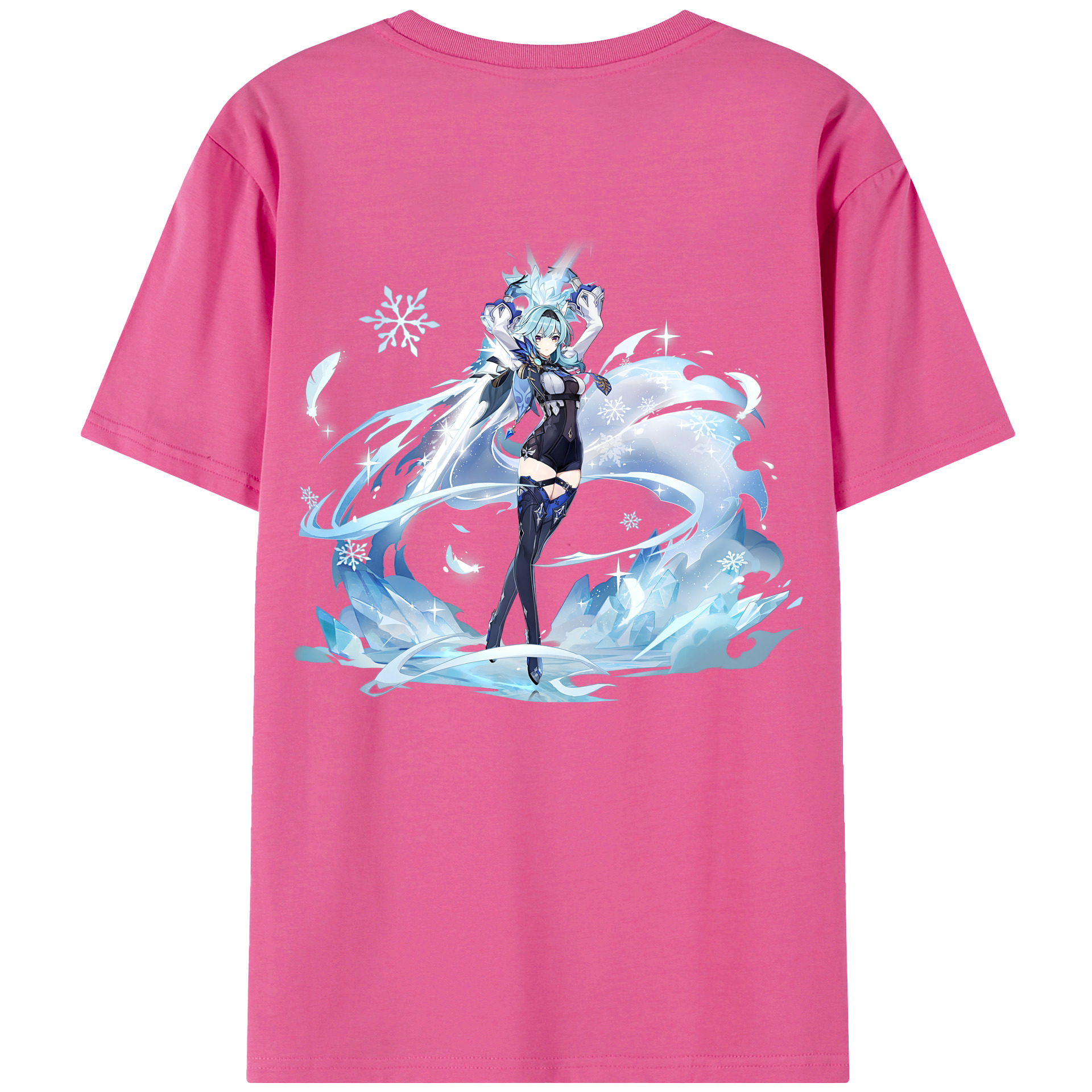 げんし神 优菈 ゆうら genshin Yūra レディース半袖Tシャツ(バックプリント)