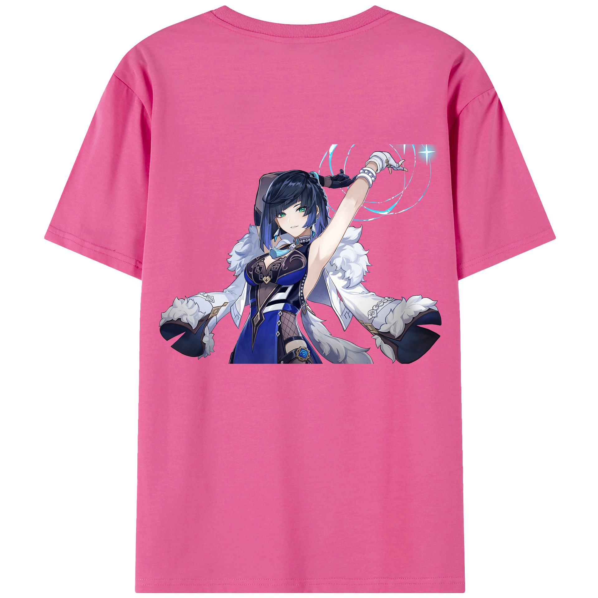 げんし神 夜兰 やらん genshin Yaran レディース半袖Tシャツ(バックプリント)