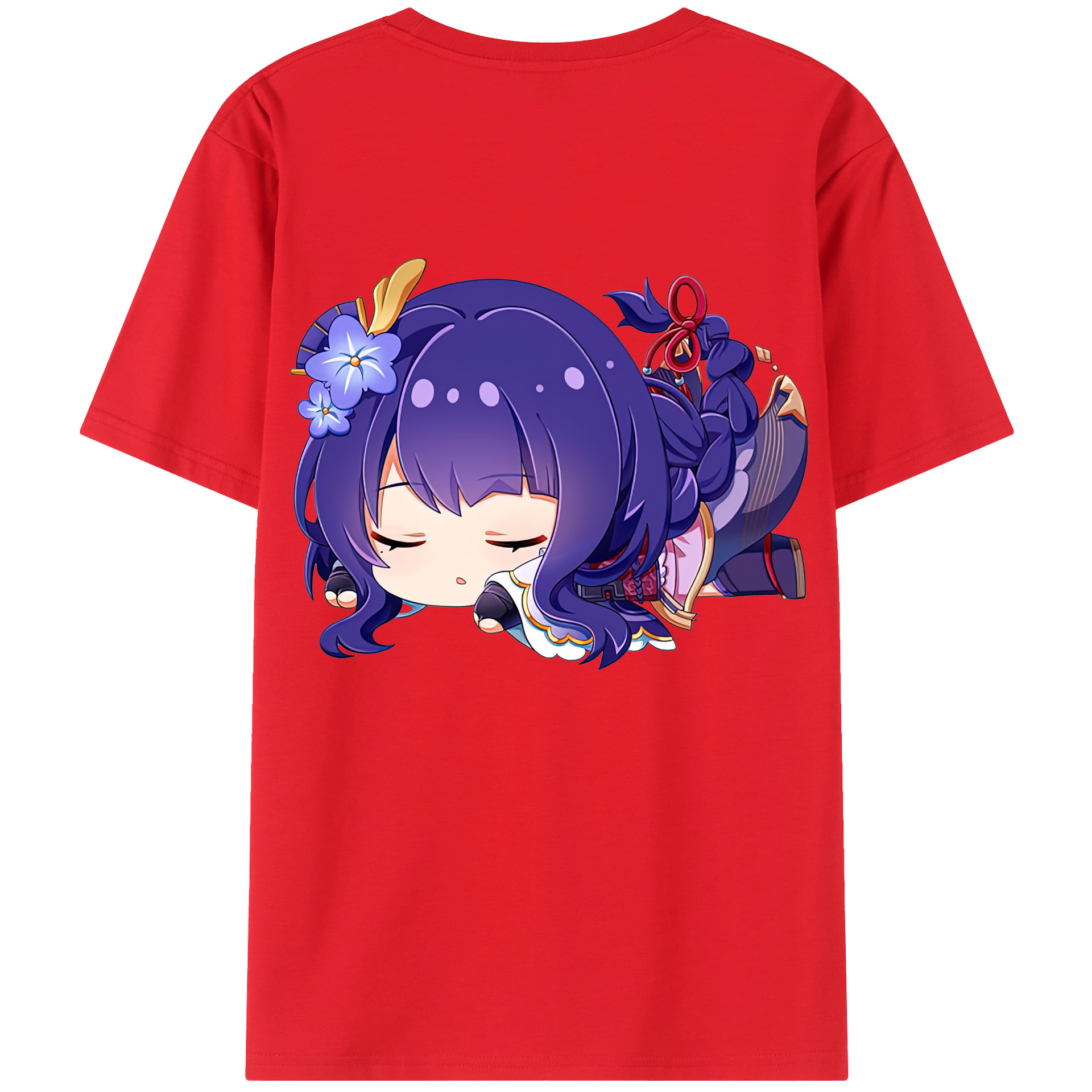 げんし神 雷電将軍 らいでんしょうぐん genshin Raiden Shogun レディース半袖Tシャツ(バックプリント)