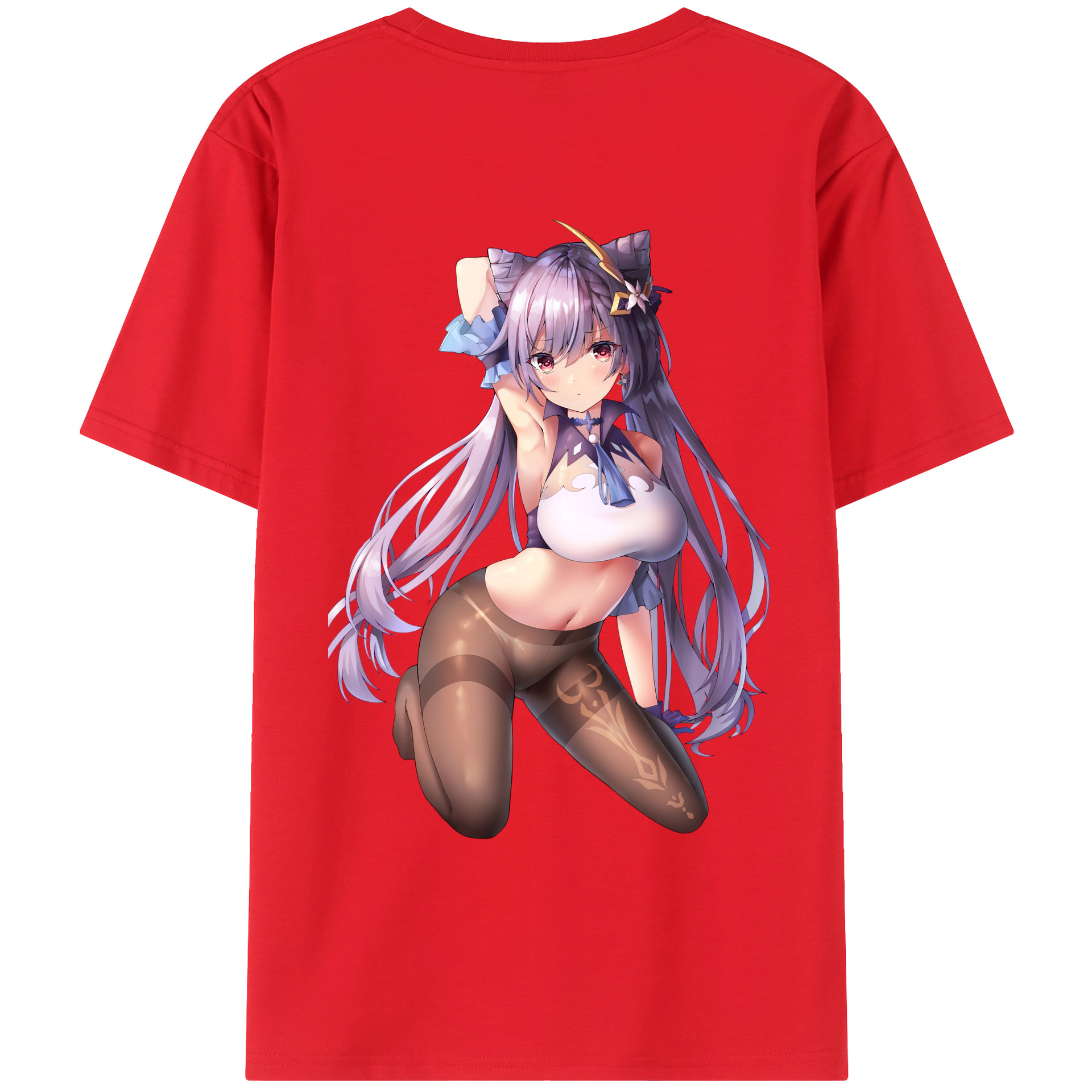 げんし神 刻晴 こくせい genshin Kokusei レディース半袖Tシャツ(バックプリント)