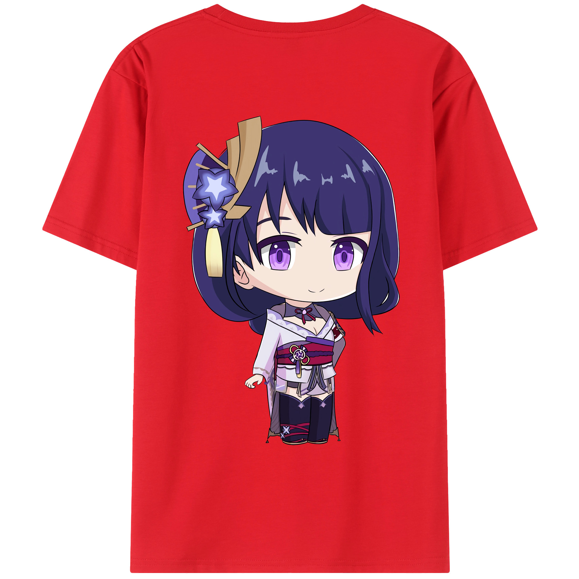 げんし神 雷電将軍 らいでんしょうぐん genshin Raiden Shogun レディース半袖Tシャツ(バックプリント)