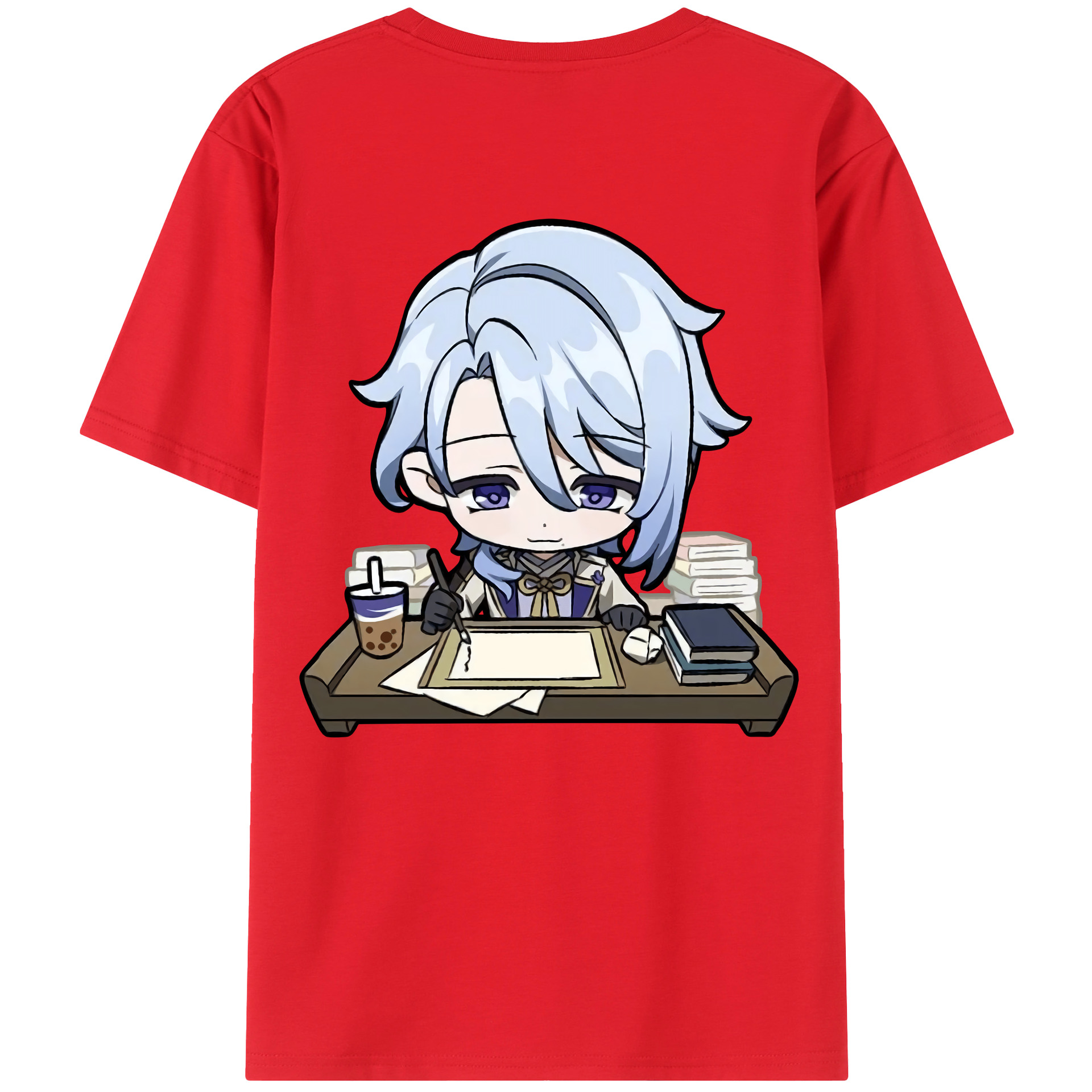 げんし神 神里綾人 かみさとあやと genshin Kamisato Ayato レディース半袖Tシャツ(バックプリント)
