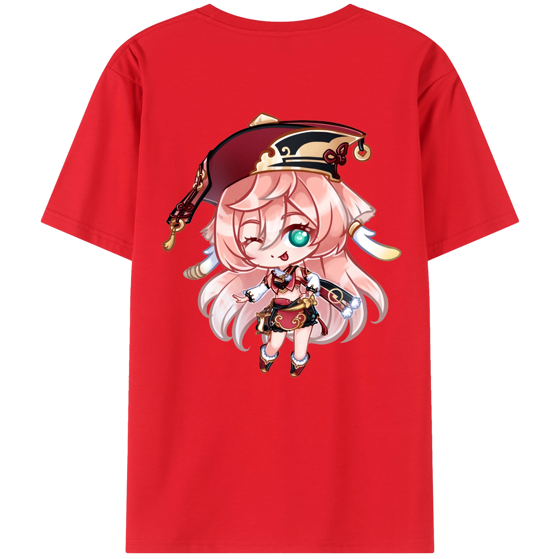 げんし神 ヤンフェイ genshin Yanfei レディース半袖Tシャツ(バックプリント)