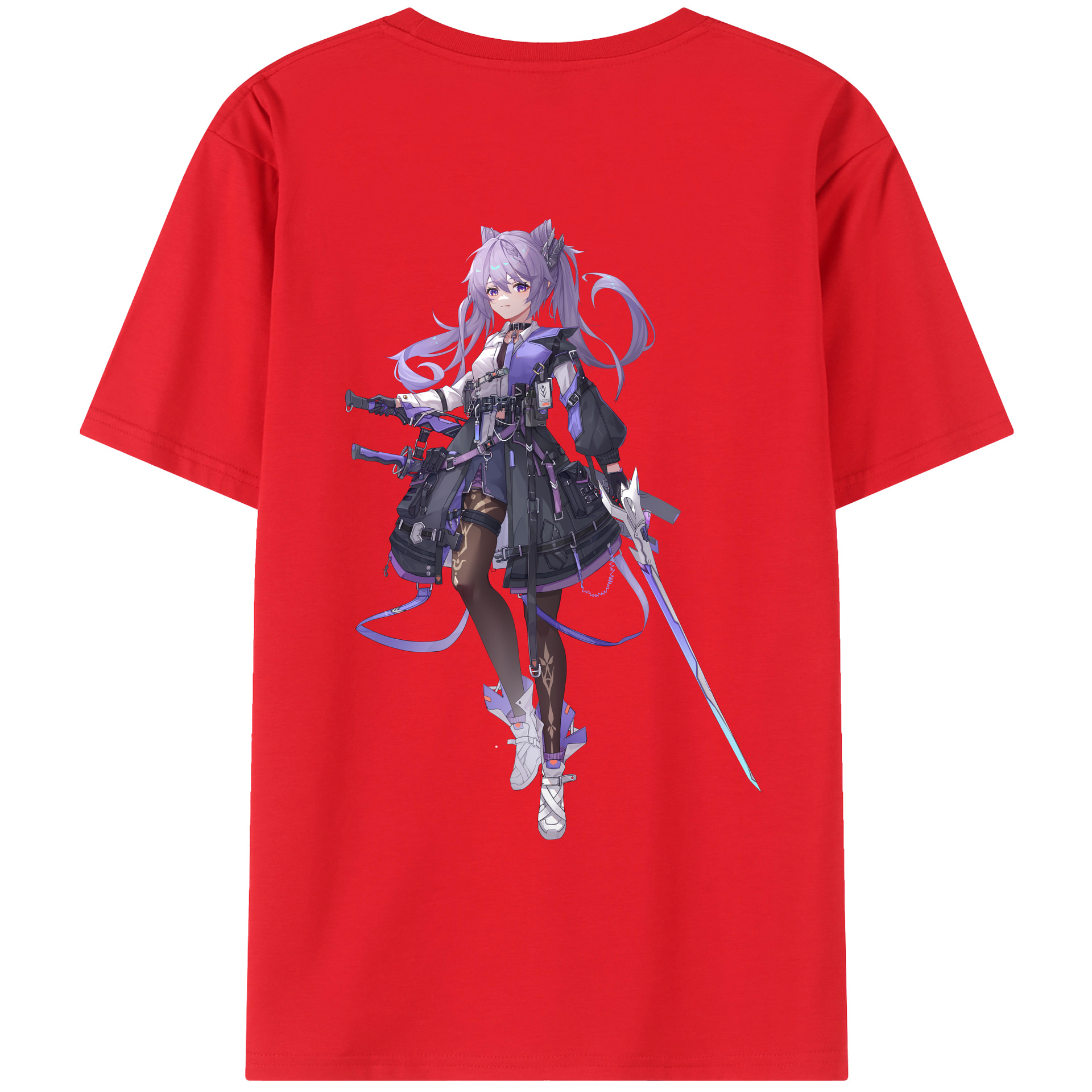 げんし神 刻晴 こくせい genshin Kokusei レディース半袖Tシャツ(バックプリント)