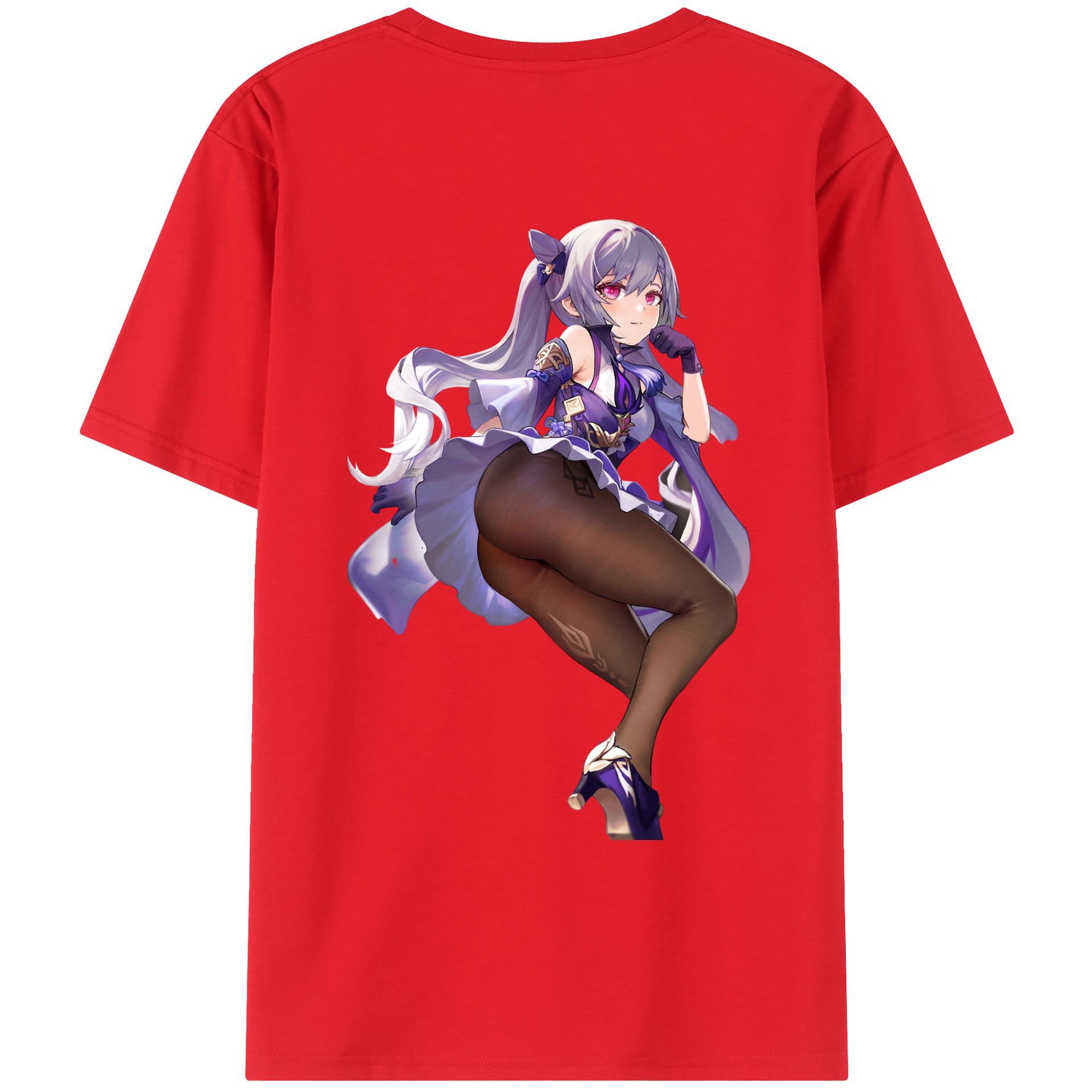 げんし神 刻晴 こくせい genshin Kokusei レディース半袖Tシャツ(バックプリント)