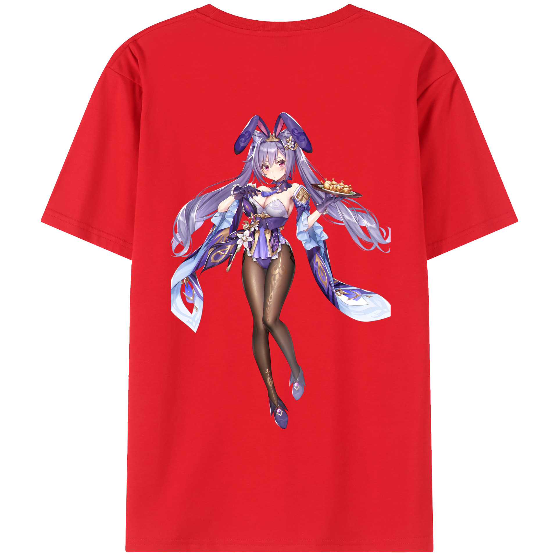 げんし神 刻晴 こくせい genshin Kokusei レディース半袖Tシャツ(バックプリント)