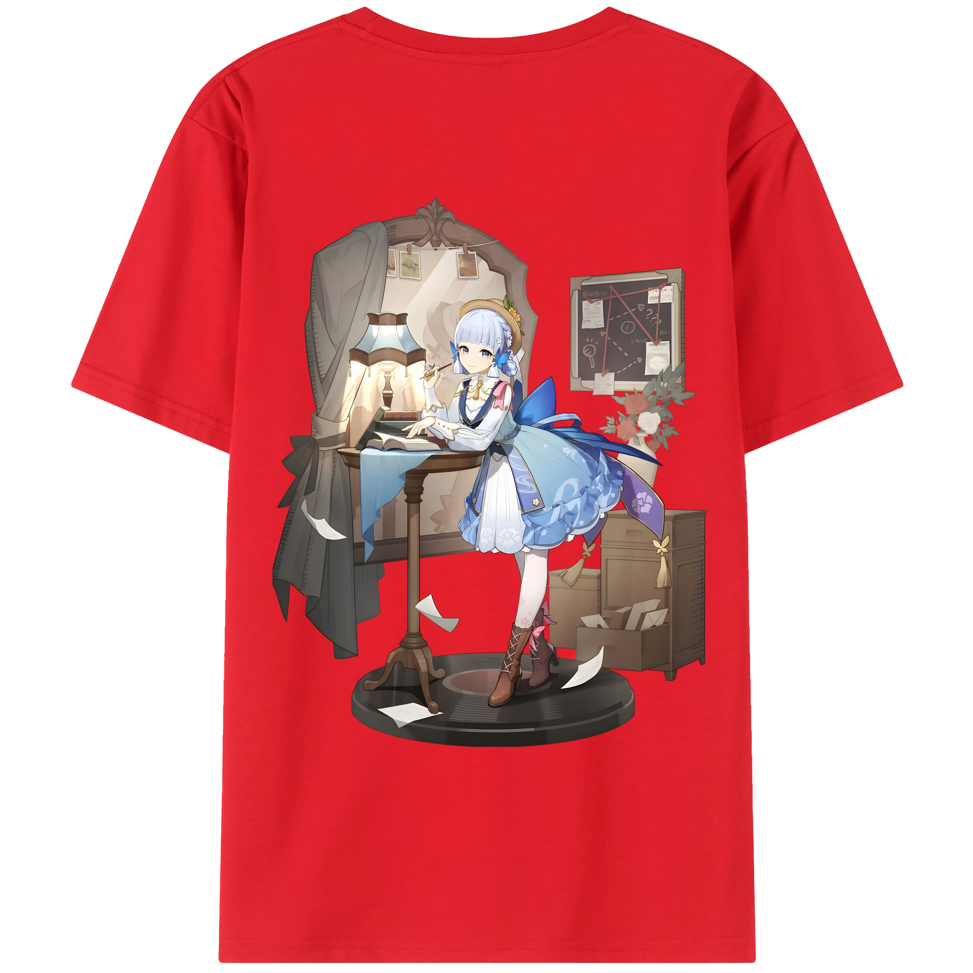 げんし神 神里綾華 神宮寺レン genshin Kamimiya Ren レディース半袖Tシャツ(バックプリント)