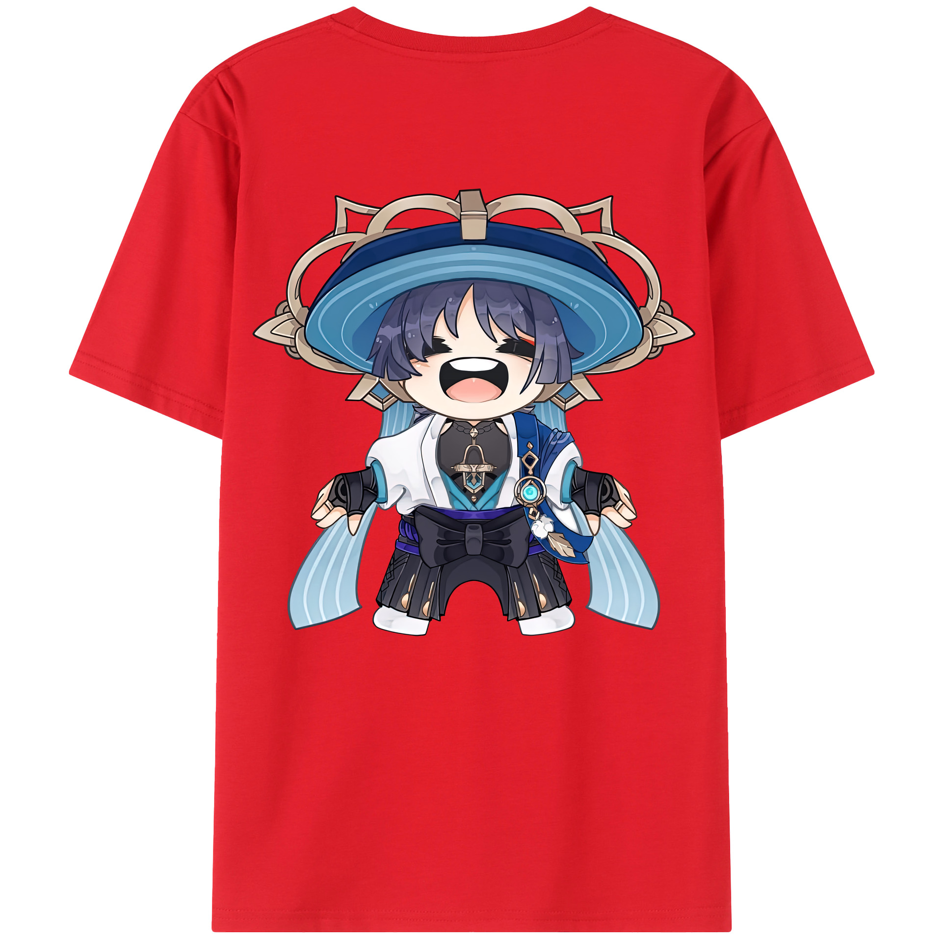 げんし神 さんペい genshin Sanpei レディース半袖Tシャツ(バックプリント)