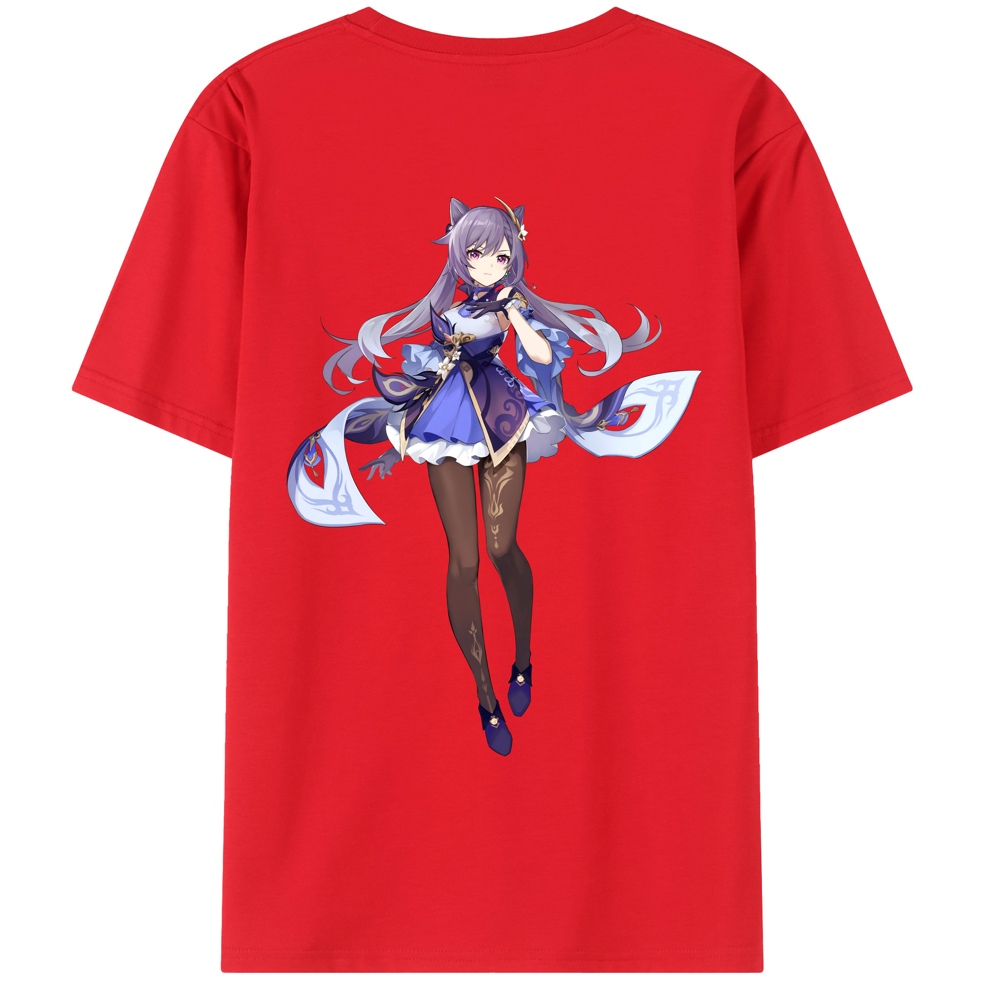 げんし神 刻晴 こくせい genshin Kokusei レディース半袖Tシャツ(バックプリント)