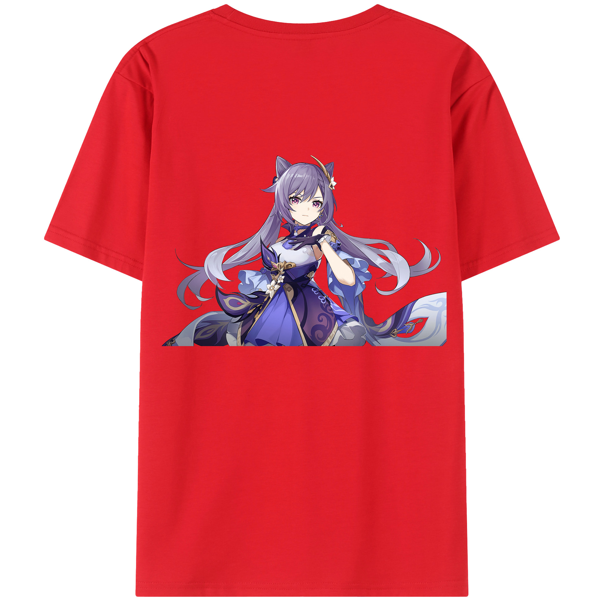 げんし神 刻晴 こくせい genshin Kokusei レディース半袖Tシャツ(バックプリント)