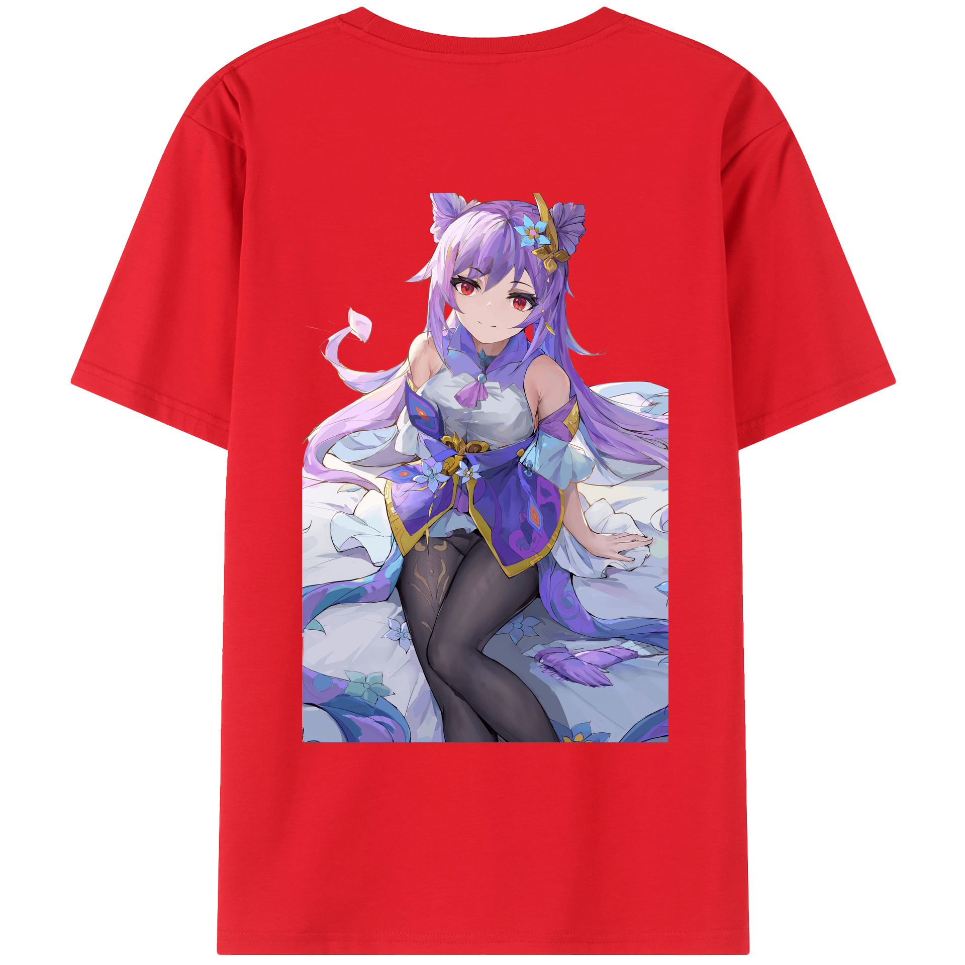 げんし神 刻晴 こくせい genshin Kokusei レディース半袖Tシャツ(バックプリント)