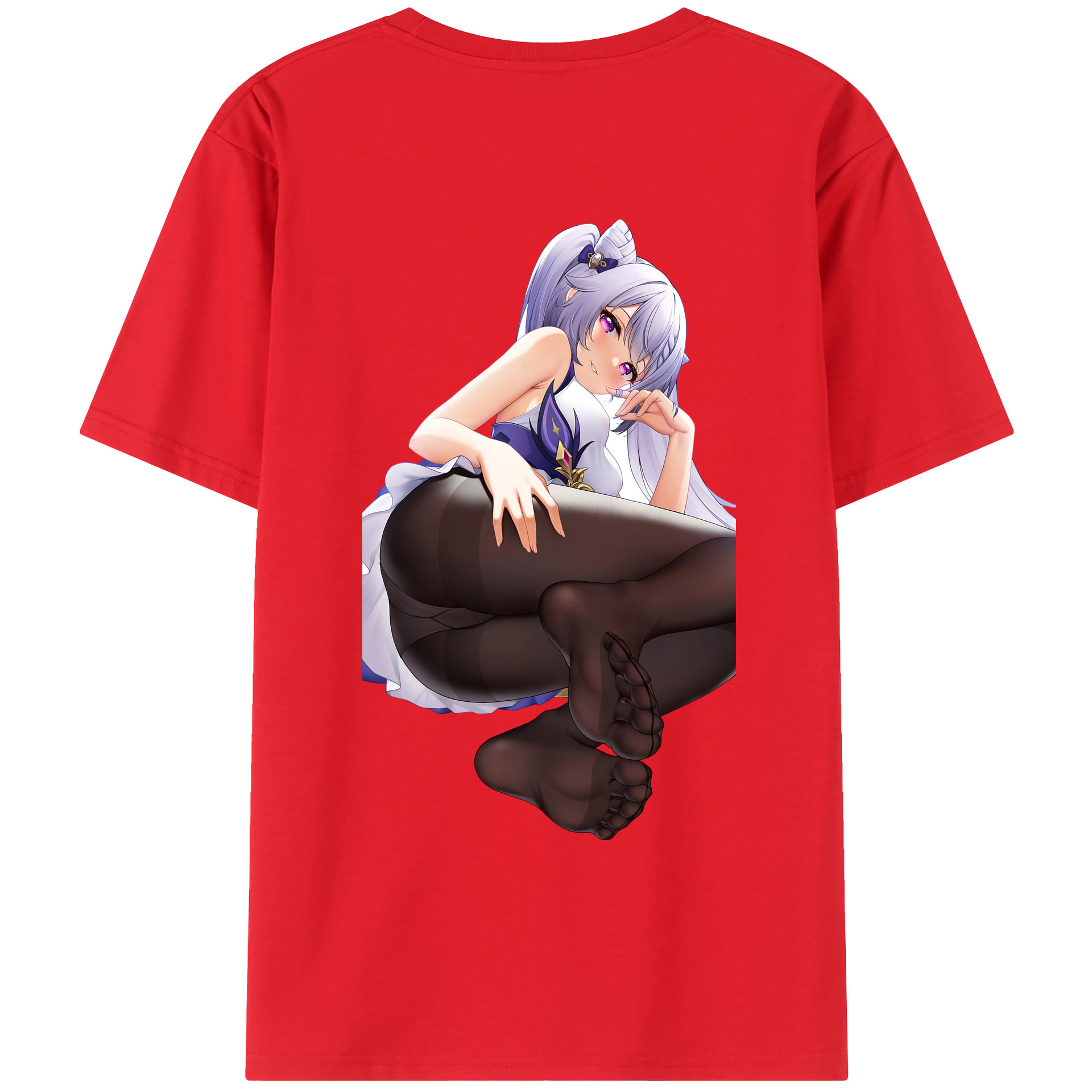 げんし神 刻晴 こくせい genshin Kokusei レディース半袖Tシャツ(バックプリント)