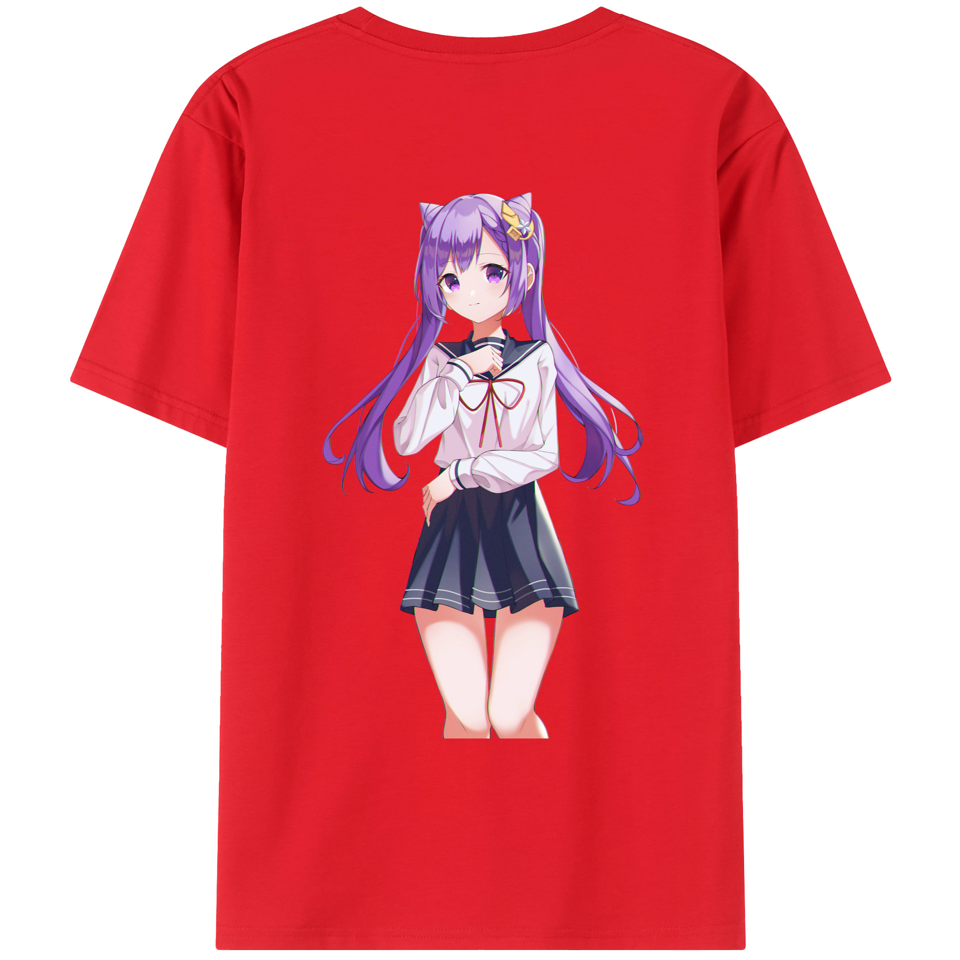 げんし神 刻晴 こくせい genshin Kokusei レディース半袖Tシャツ(バックプリント)