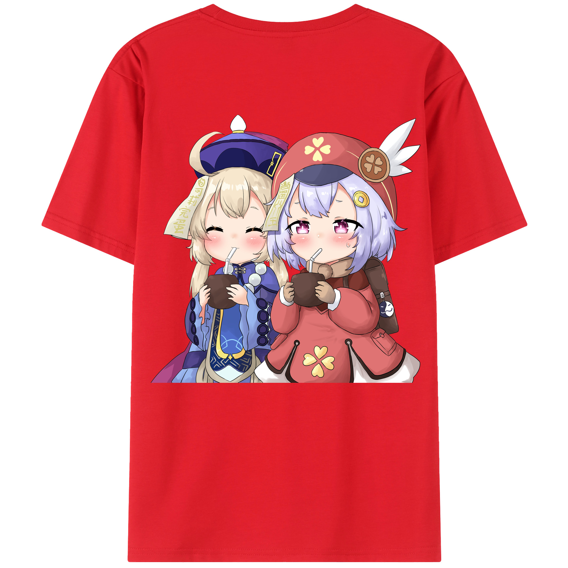 げんし神 七七 なな  genshin Nana レディース半袖Tシャツ(バックプリント)