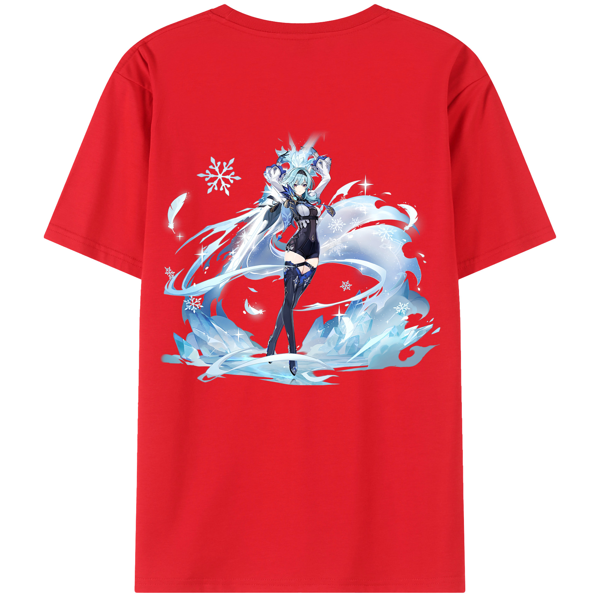 げんし神 优菈 ゆうら genshin Yūra レディース半袖Tシャツ(バックプリント)