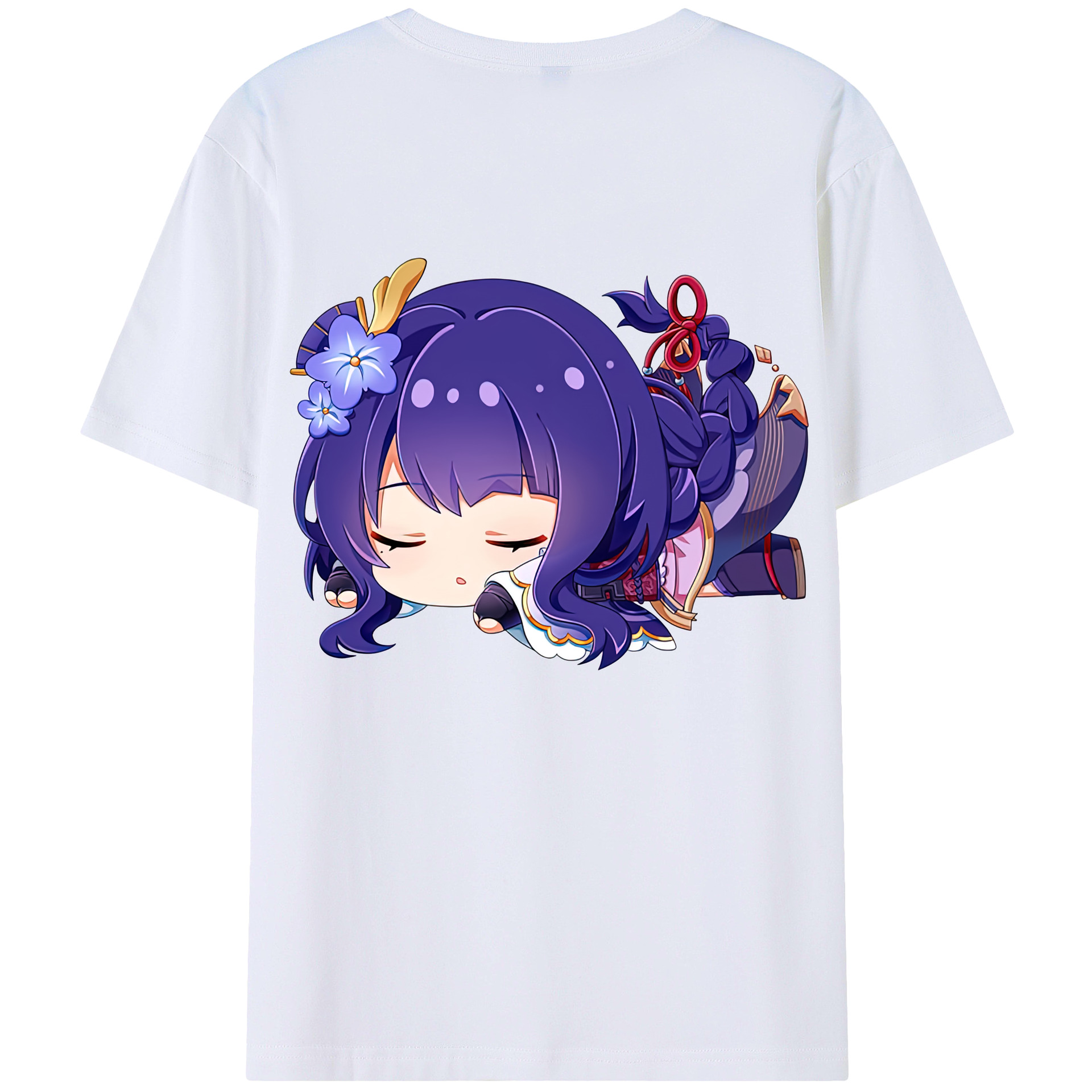 げんし神 雷電将軍 らいでんしょうぐん genshin Raiden Shogun レディース半袖Tシャツ(バックプリント)