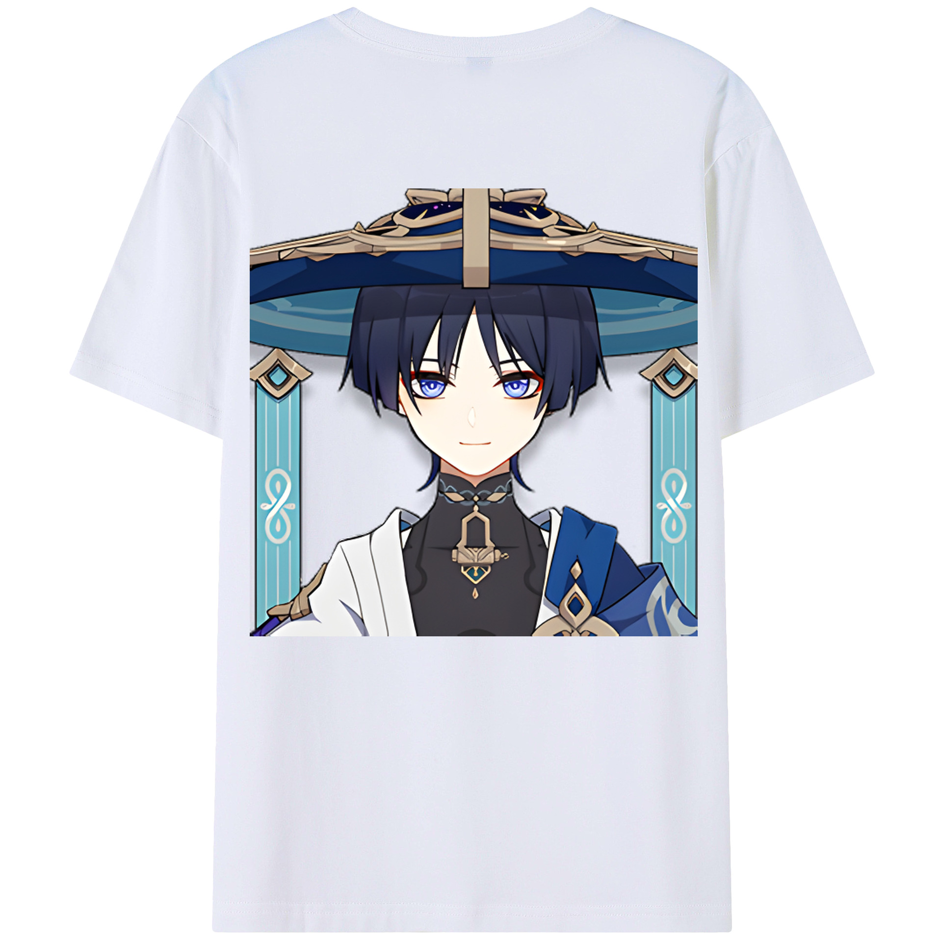 げんし神 さんペい genshin Sanpei レディース半袖Tシャツ(バックプリント)
