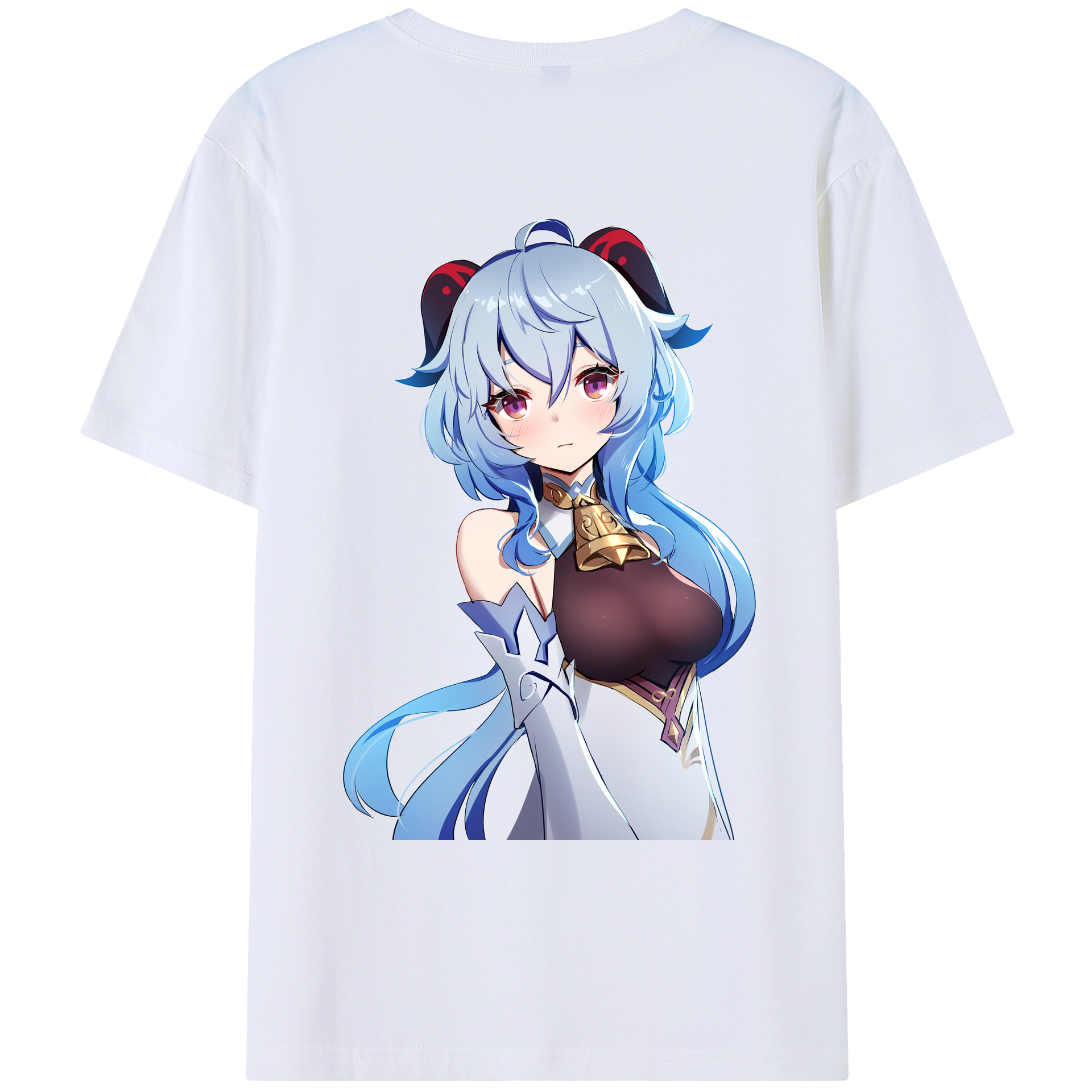 げんし神 甘雨 かんう genshin Ganyu レディース半袖Tシャツ(バックプリント)