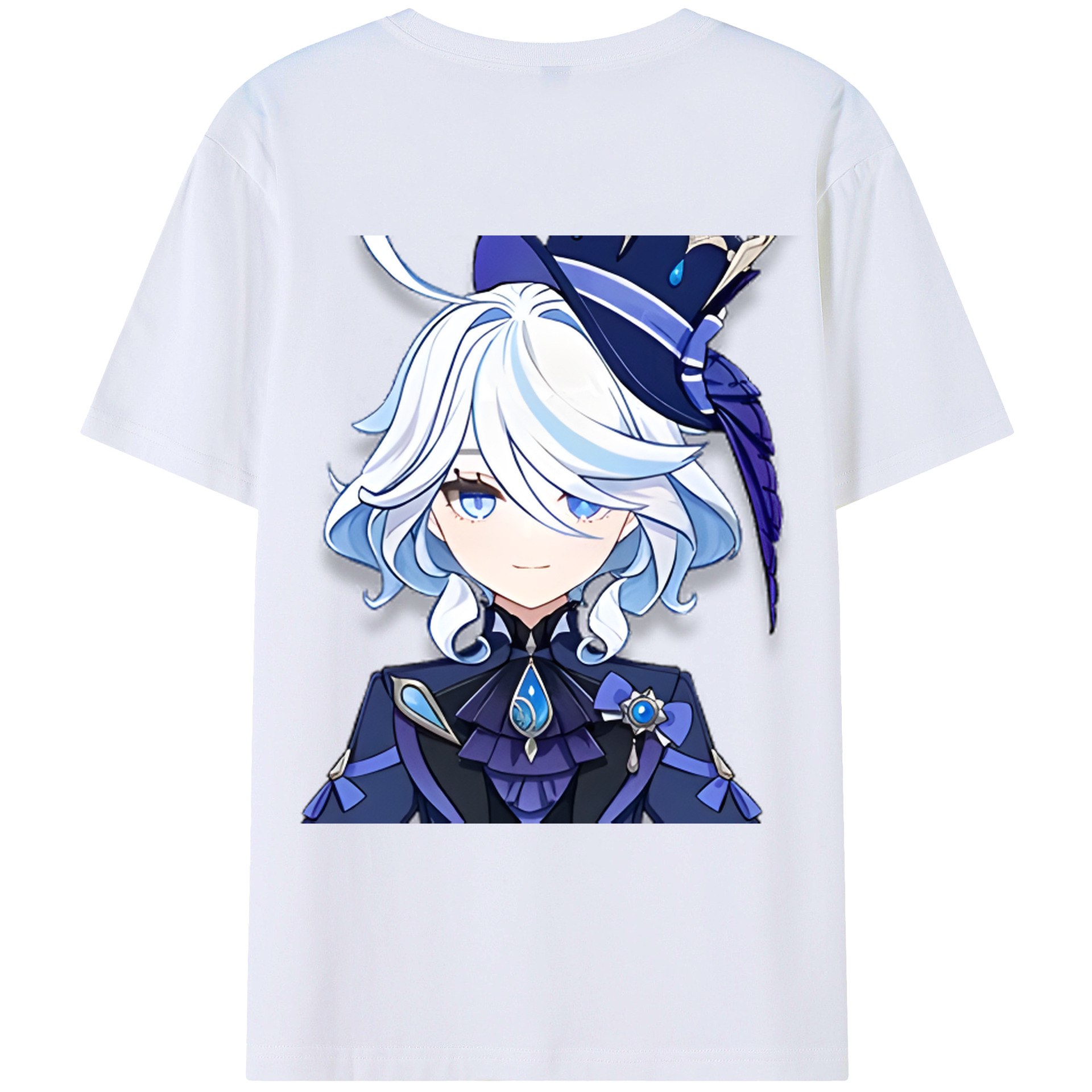 げんし神 フリーナ genshin Furina レディース半袖Tシャツ(バックプリント)